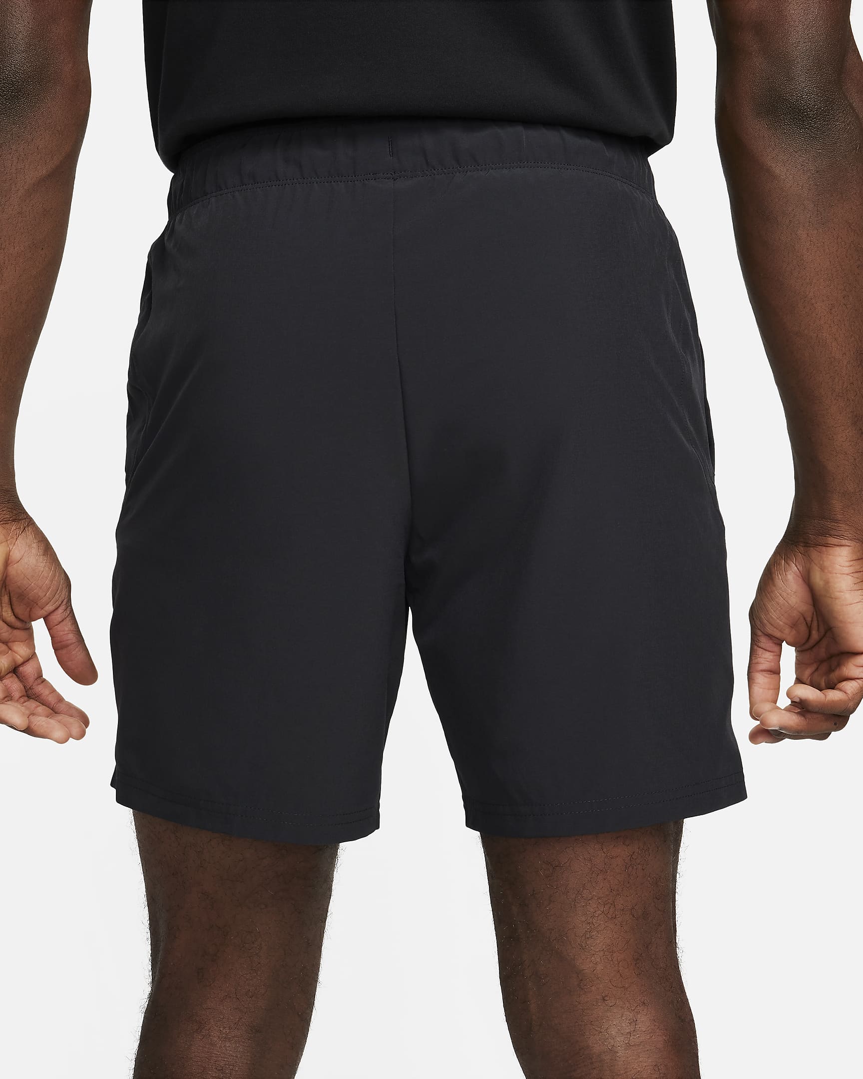 Męskie spodenki tenisowe Dri-FIT 18 cm NikeCourt Advantage - Czerń/Czerń/Biel