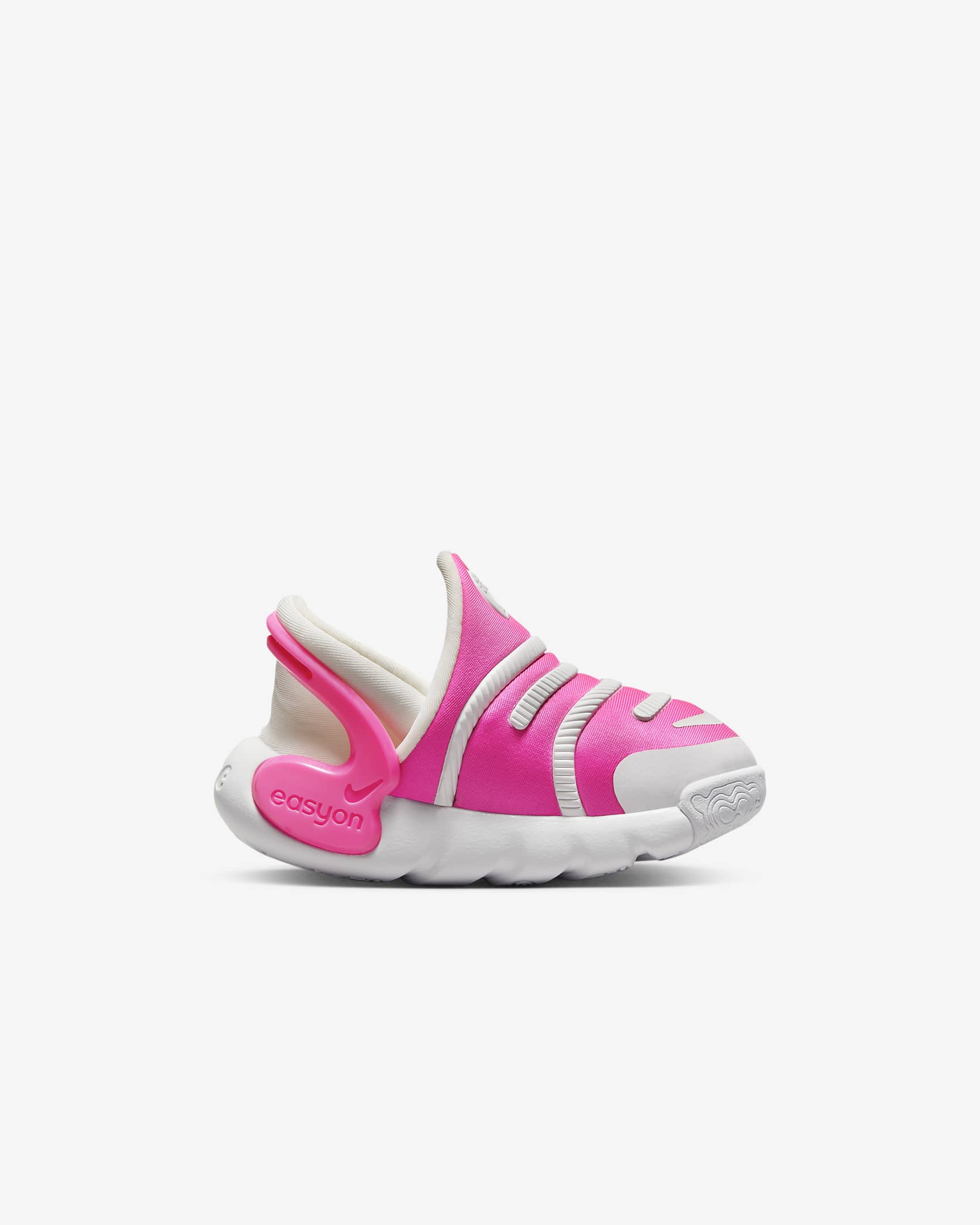 Tenis para bebé e infantil Nike Dynamo 2 EasyOn - Fucsia láser/Blanco/Blanco cumbre