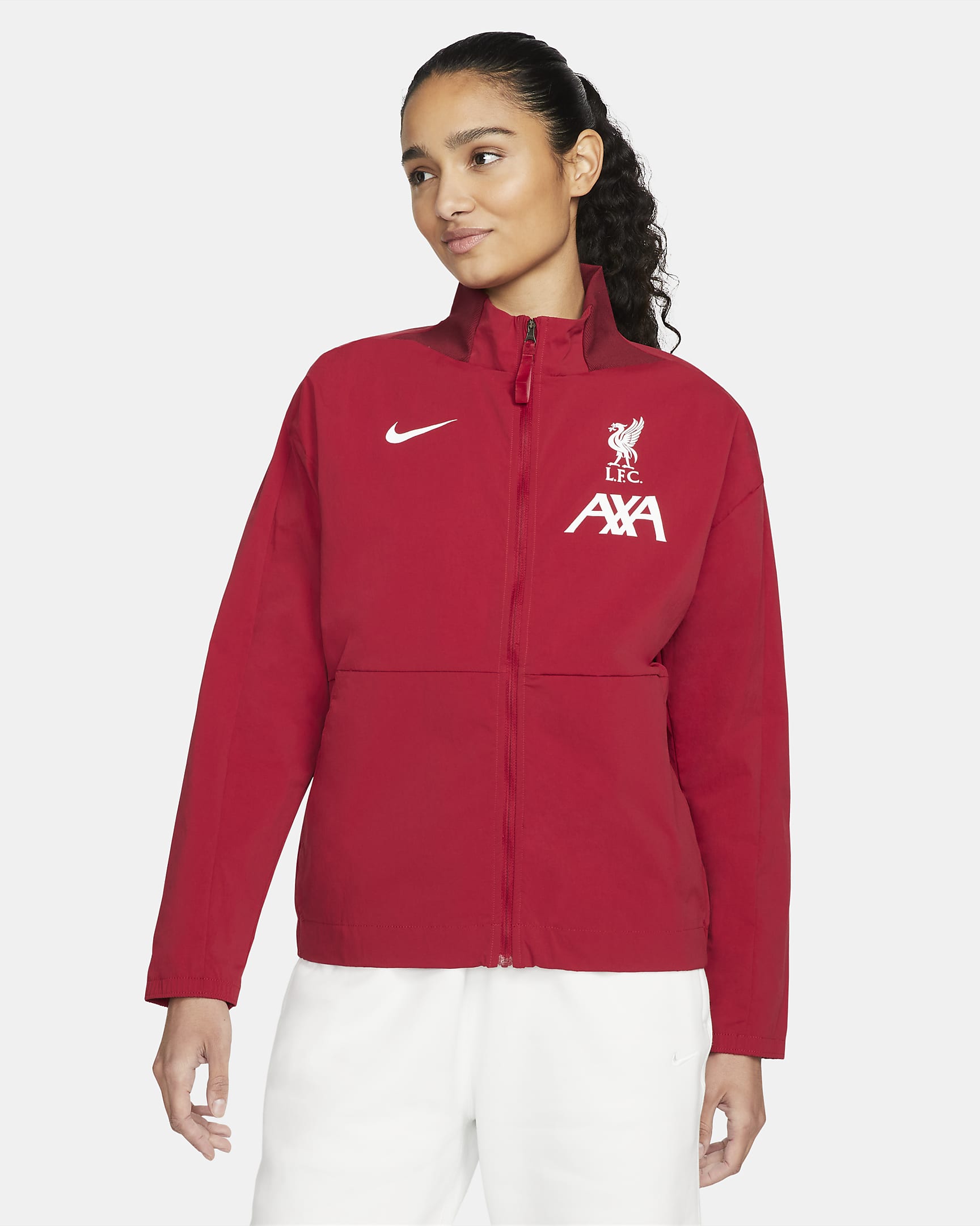 Liverpool F.C. Women's Nike DriFIT Football Jacket. Nike NL