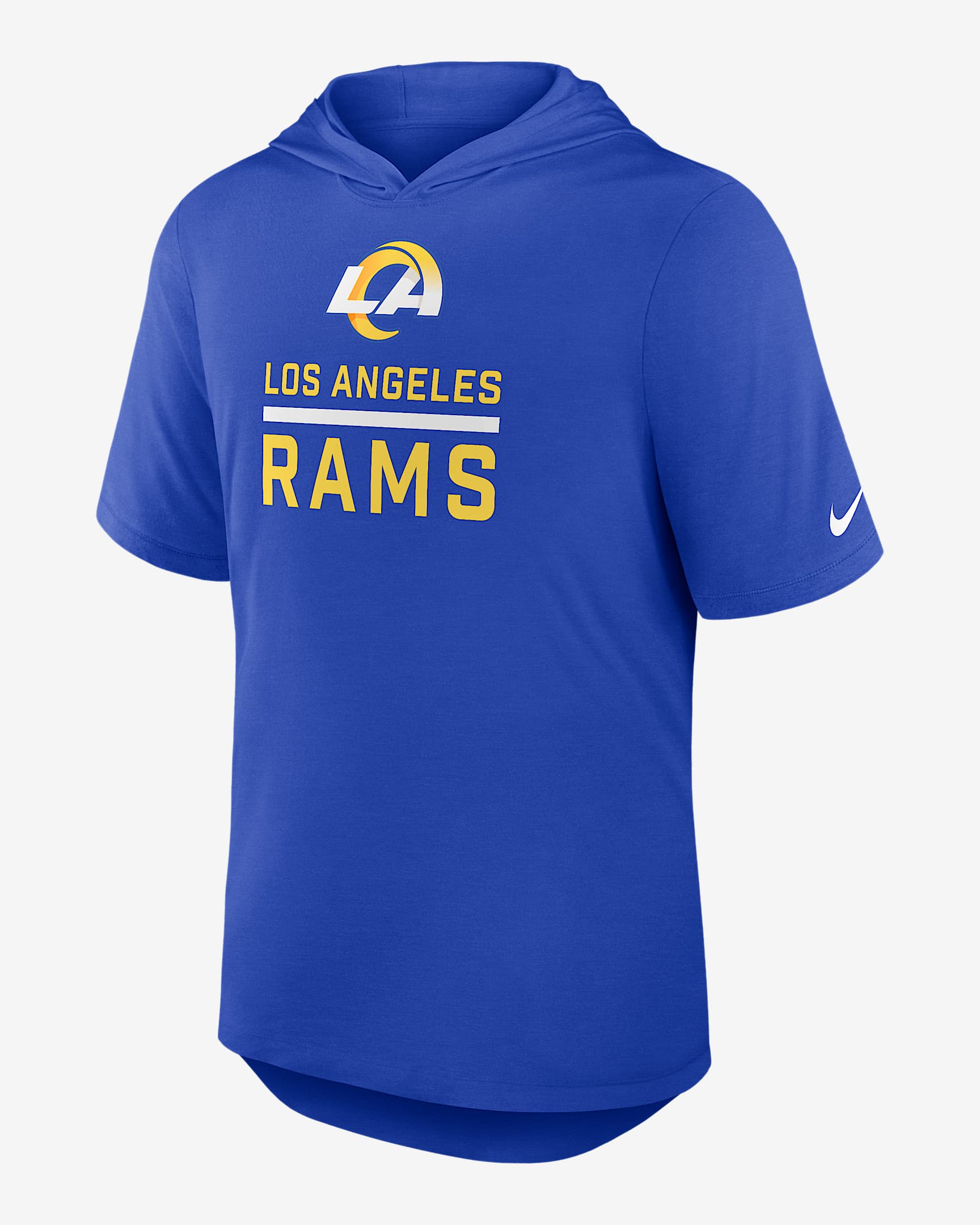 Los Angeles Rams Men's Nike Dri-FIT NFL Hooded T-Shirt - Royal