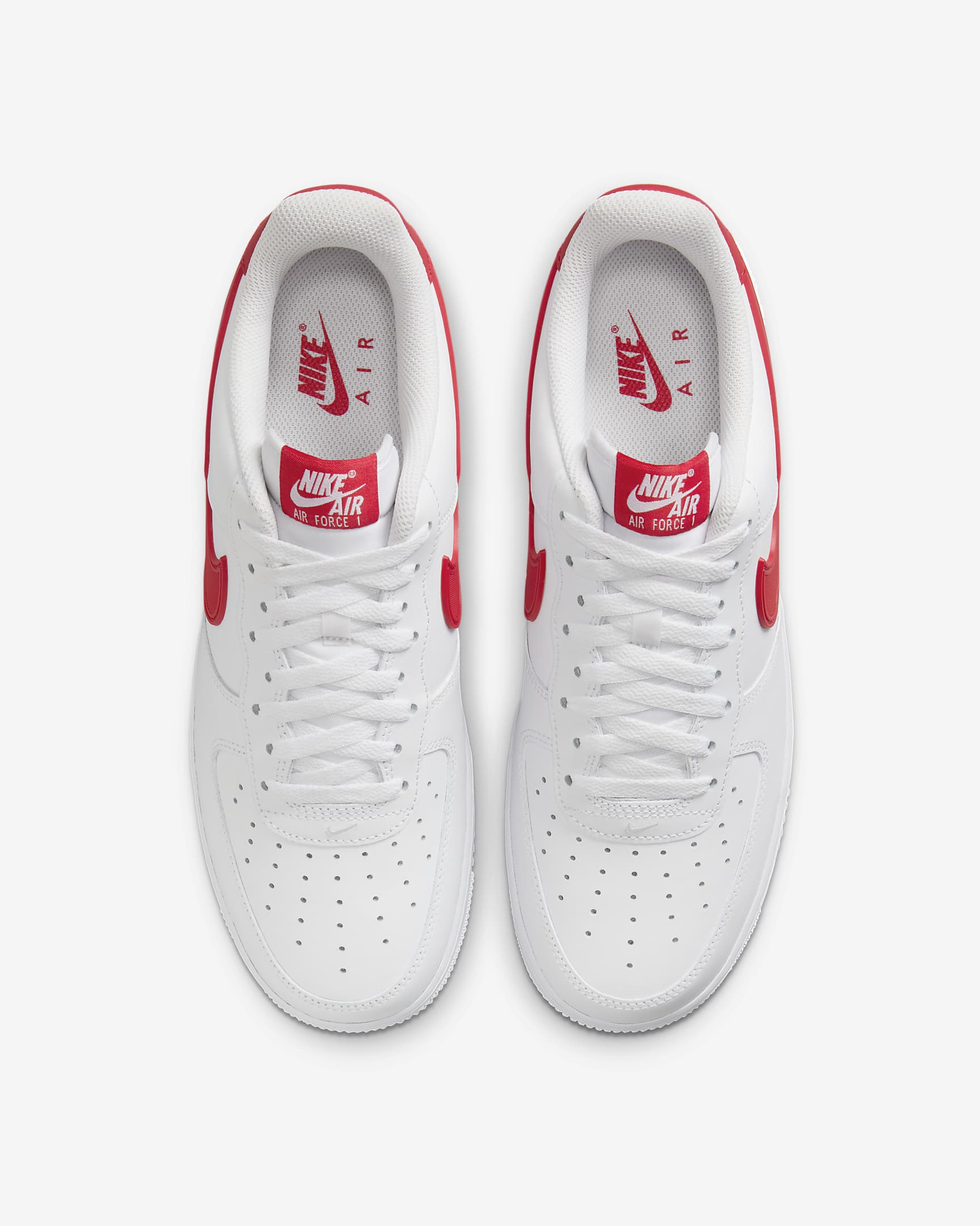 Nike Air Force 1 '07 Men's Shoes - White/Black/Fire Red