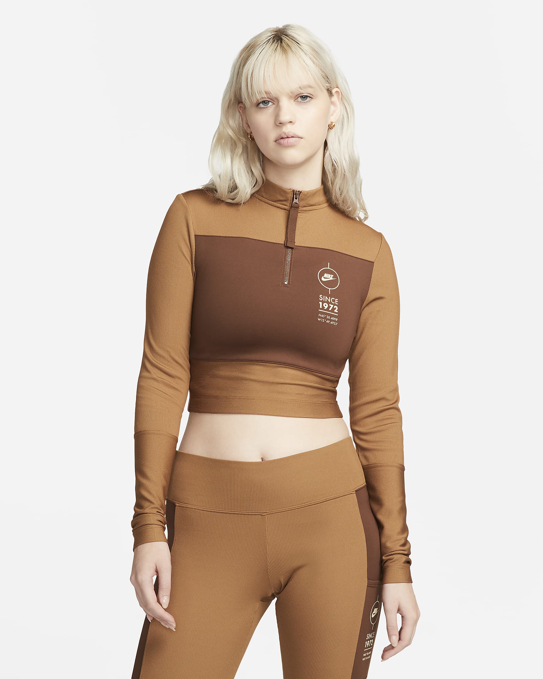 Nike Sportswear Women's Ribbed LongSleeve Sports Utility Top. Nike BG