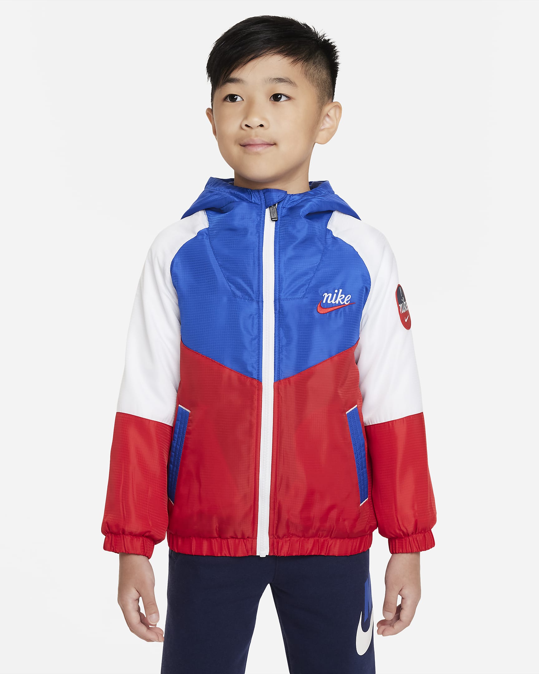 Nike Fleece-Lined Windbreaker Little Kids' Jacket. Nike.com