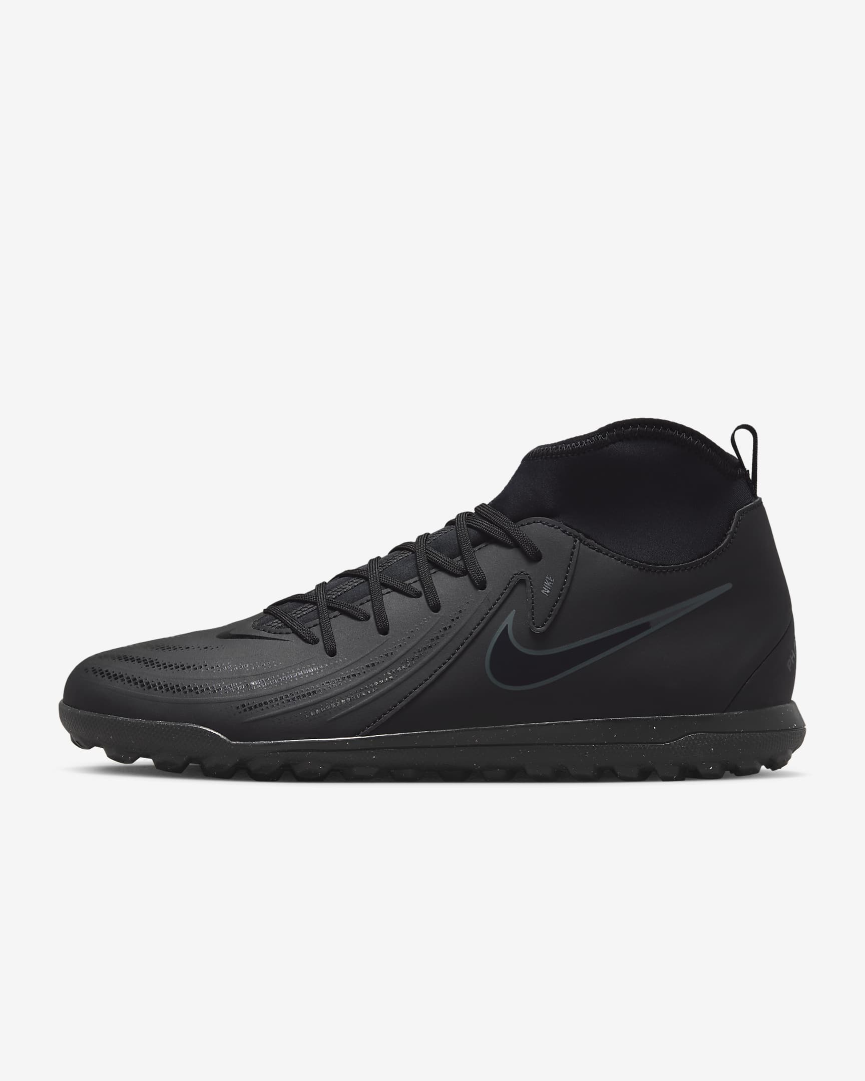 Nike Phantom Luna 2 Club TF High-Top Football Shoes - Black/Deep Jungle/Black