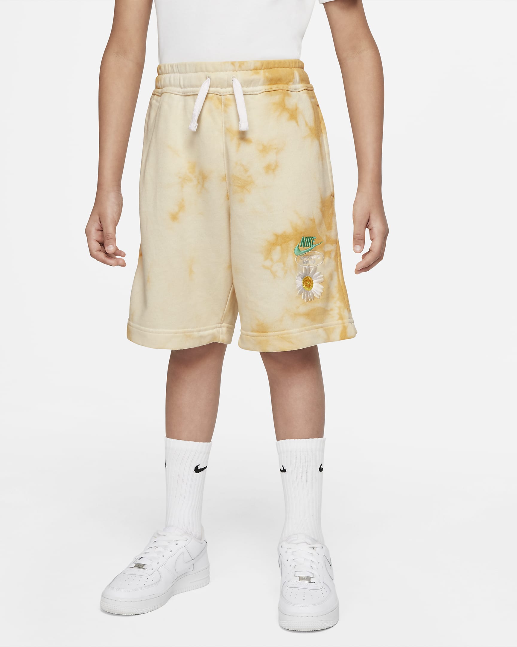Nike Sportswear Big Kids' (Boys') French Terry Shorts - Sanded Gold