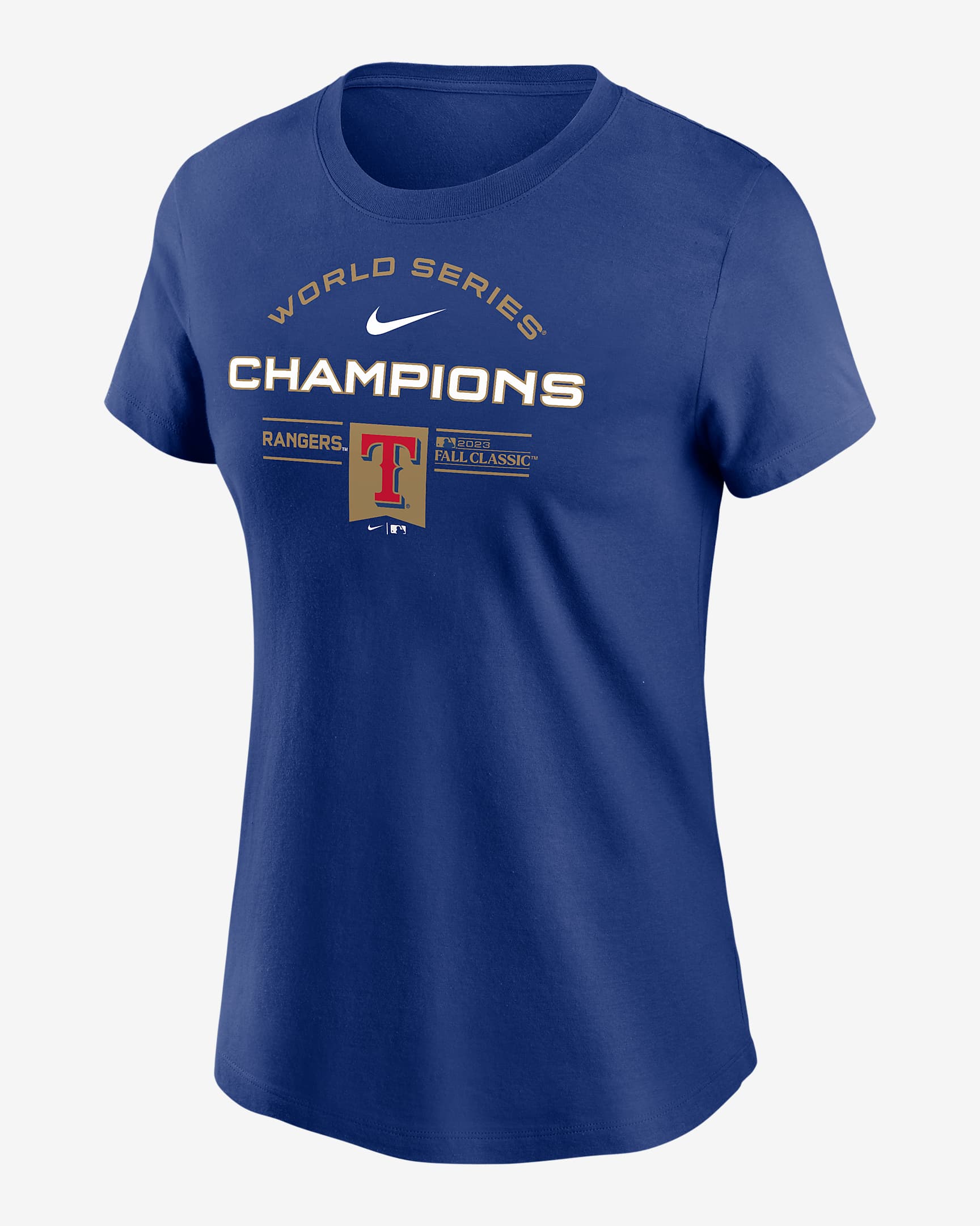 Playera Nike de la MLB para mujer Texas Rangers 2023 World Series ...