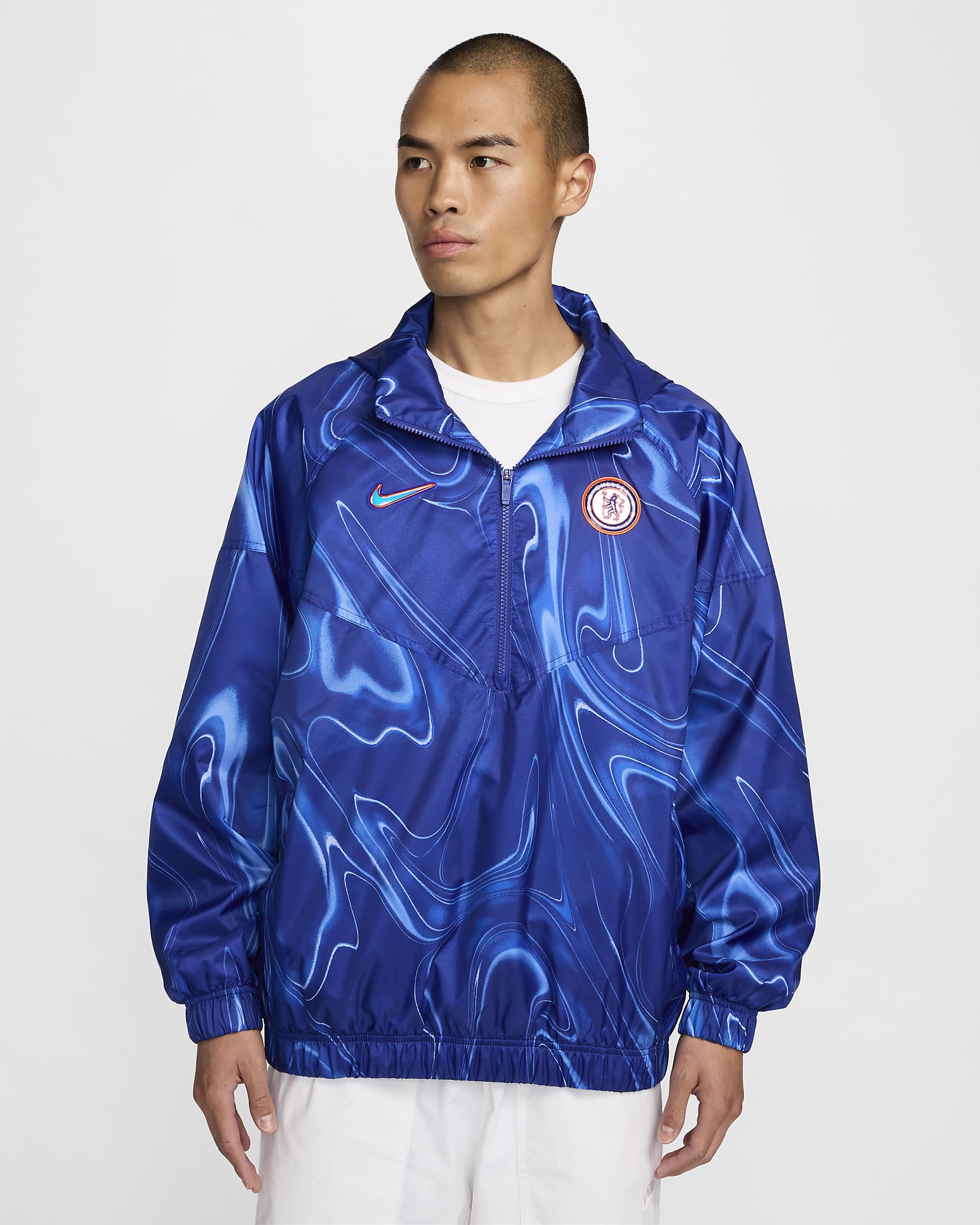 Chelsea FC Windrunner Anorak Nike Football - Hombre - Rush Blue/Blanco