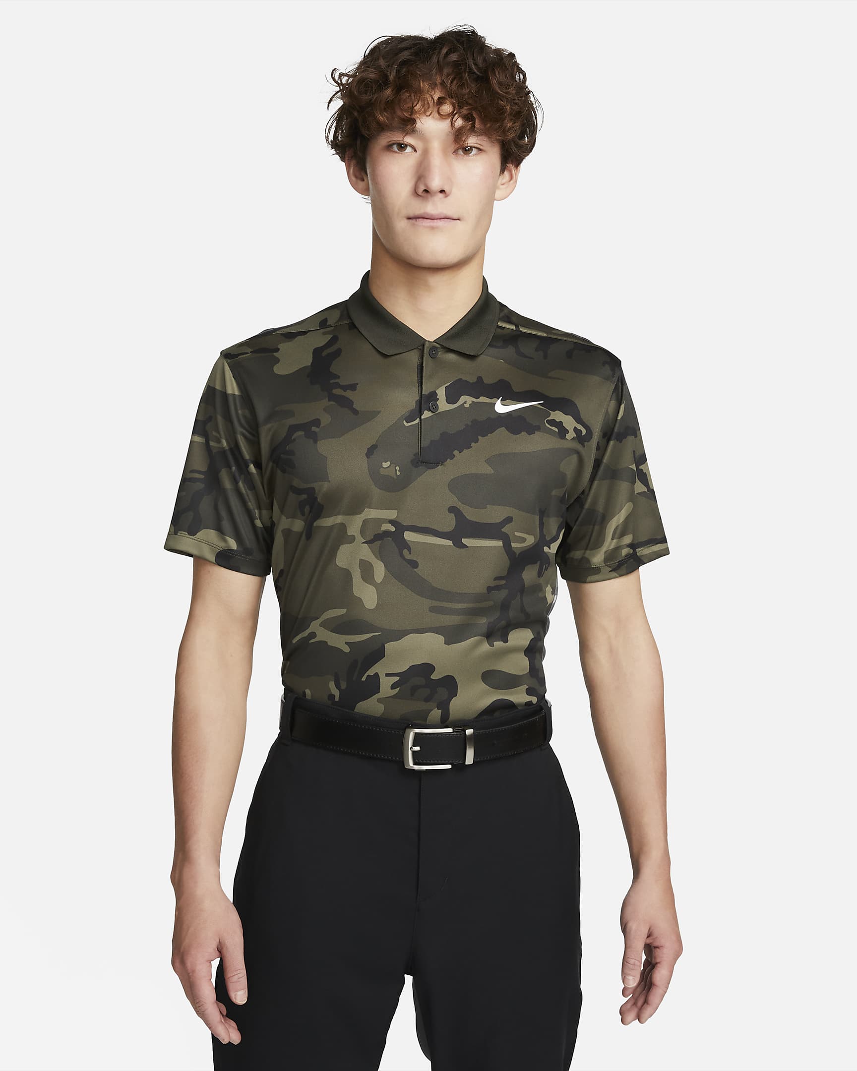 camo nike polo
