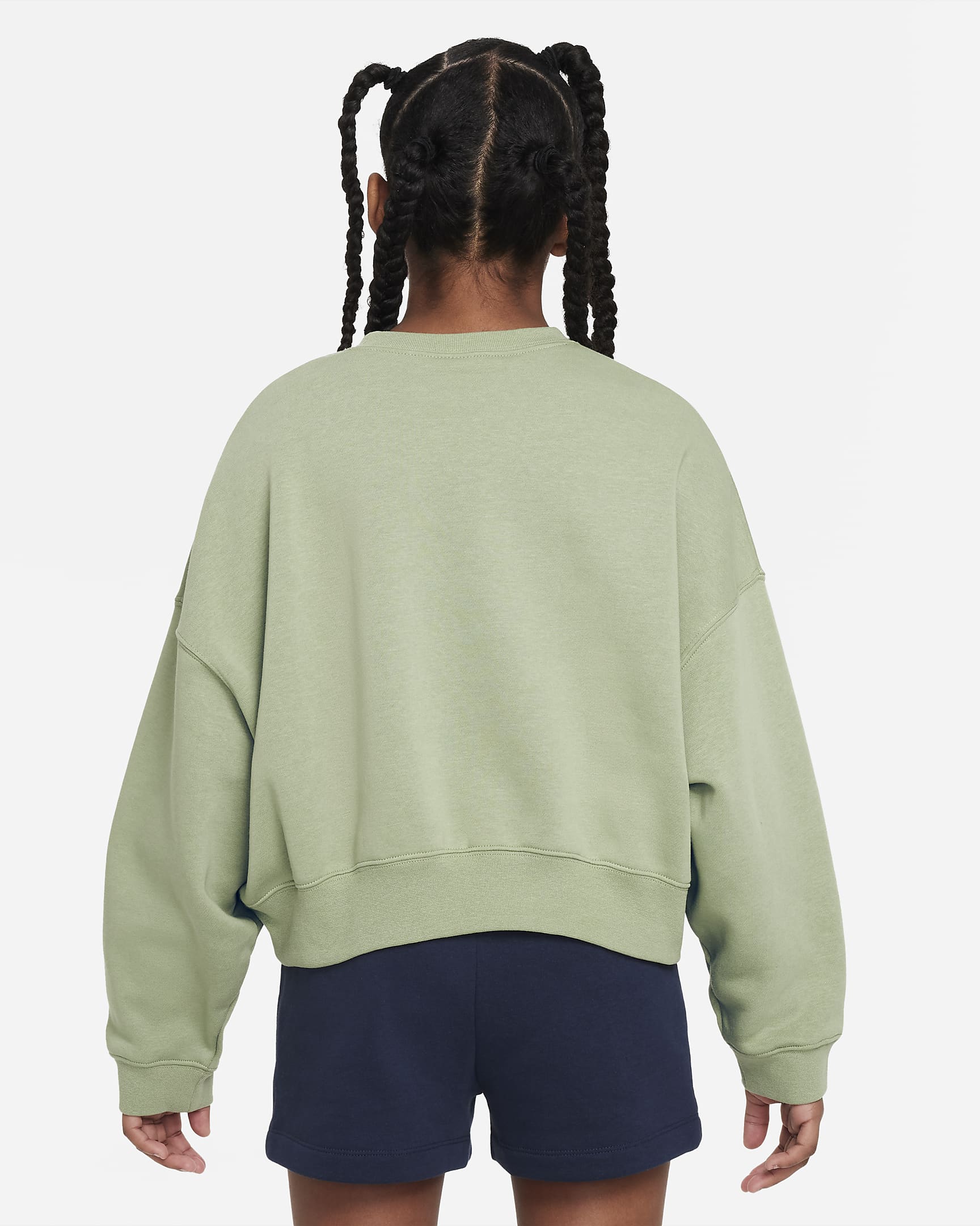 Nike Sportswear Older Kids' (Girls') Fleece Crew-Neck Sweatshirt. Nike LU
