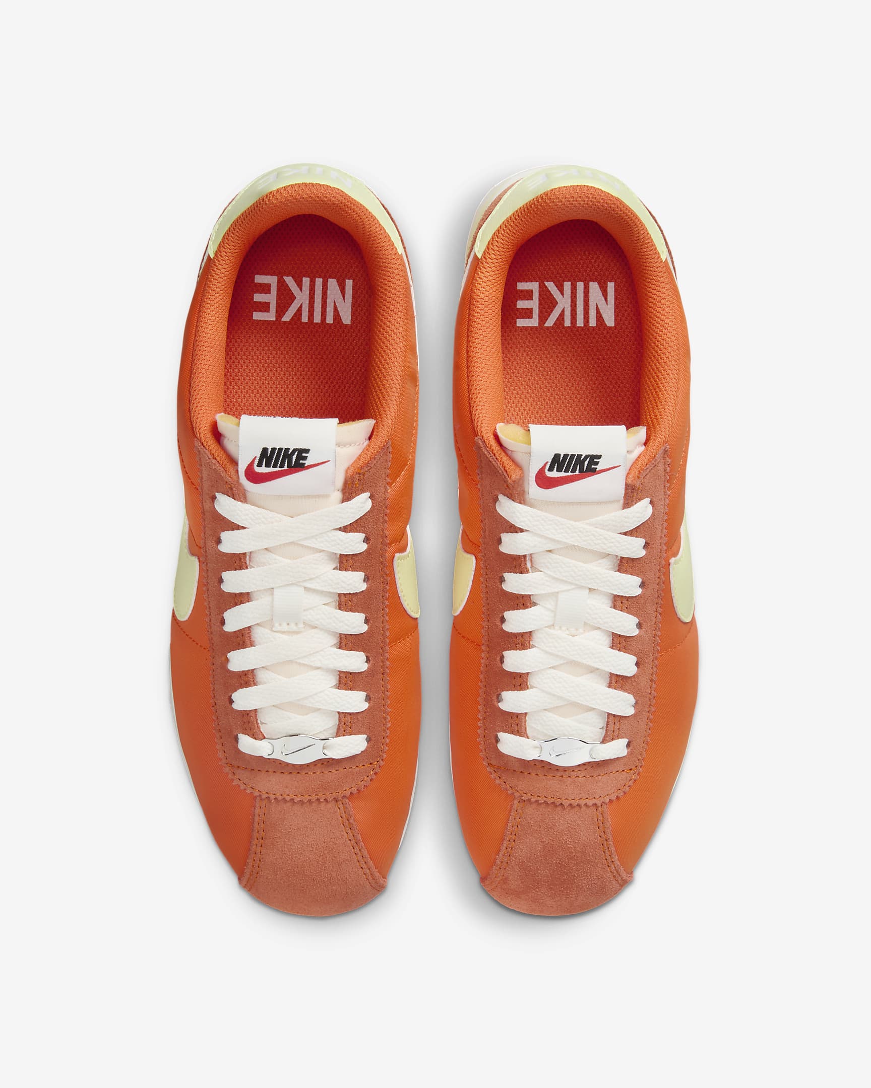 Nike Cortez Textile-sko til kvinder - Safety Orange/Sail/Team Orange/Life Lime