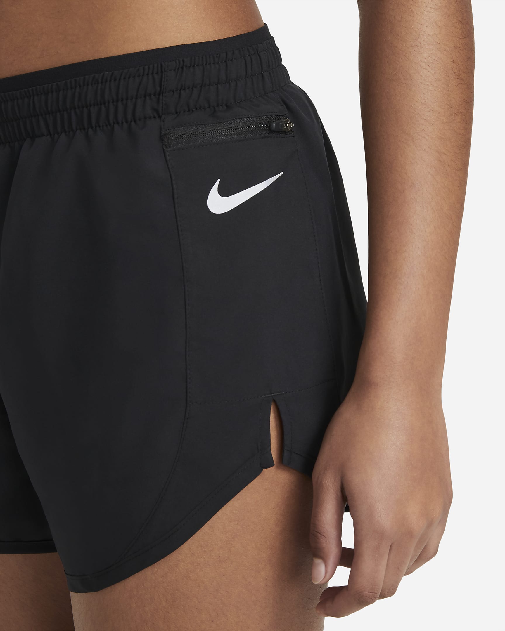 Nike Tempo Luxe løpeshorts til dame (7,5 cm) - Svart/Svart