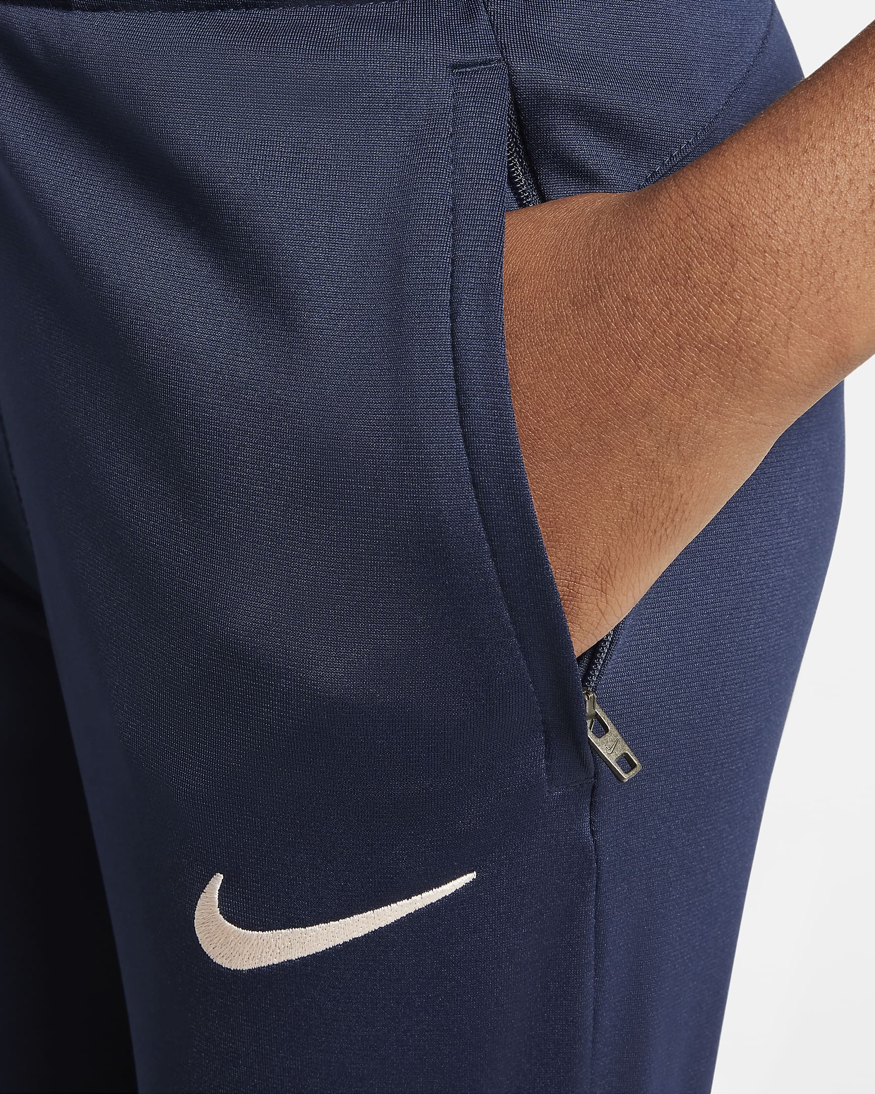 Survêtement de foot en maille Nike Dri-FIT Chelsea FC Strike pour ado - Obsidian/Light Photo Blue/Guava Ice