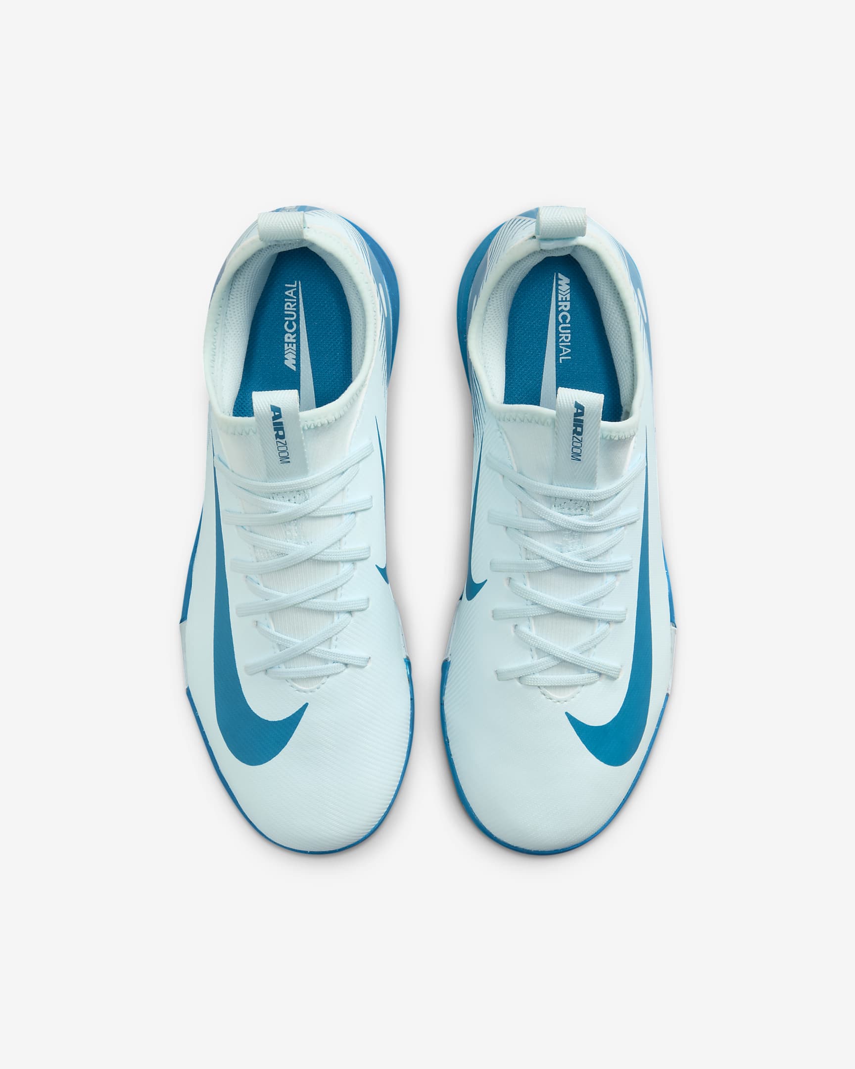 Nike Jr. Mercurial Vapor 16 Academy TF Low-Top-Fußballschuh (jüngere/ältere Kinder) - Glacier Blue/Blue Orbit