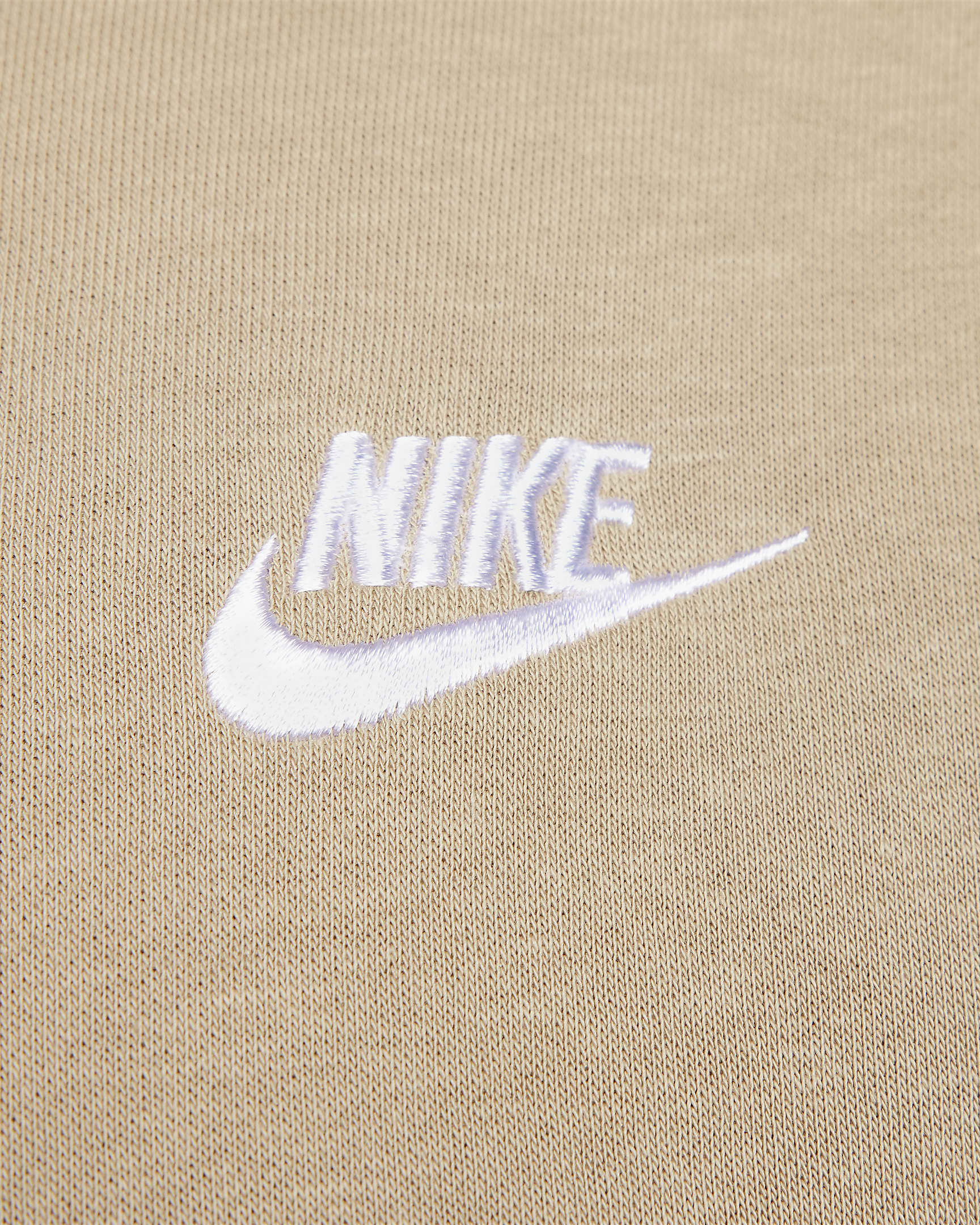 Nike Sportswear Club Fleece Hoodie - Khaki/Khaki/Weiß