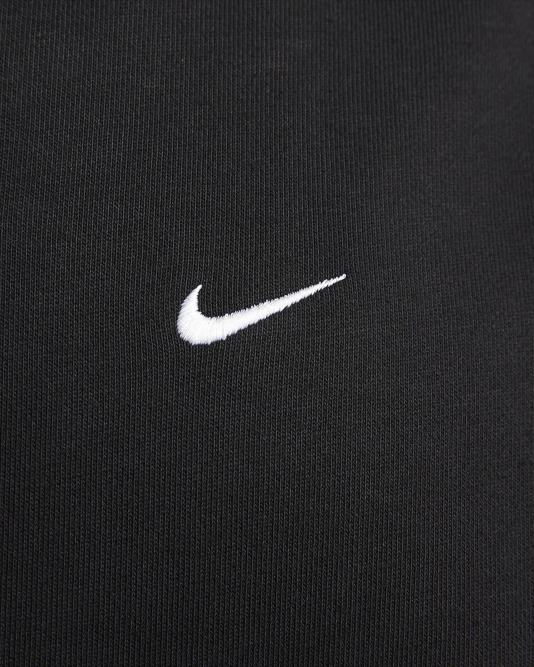 Nike Solo Swoosh Men's Fleece Pullover Hoodie - Black/White