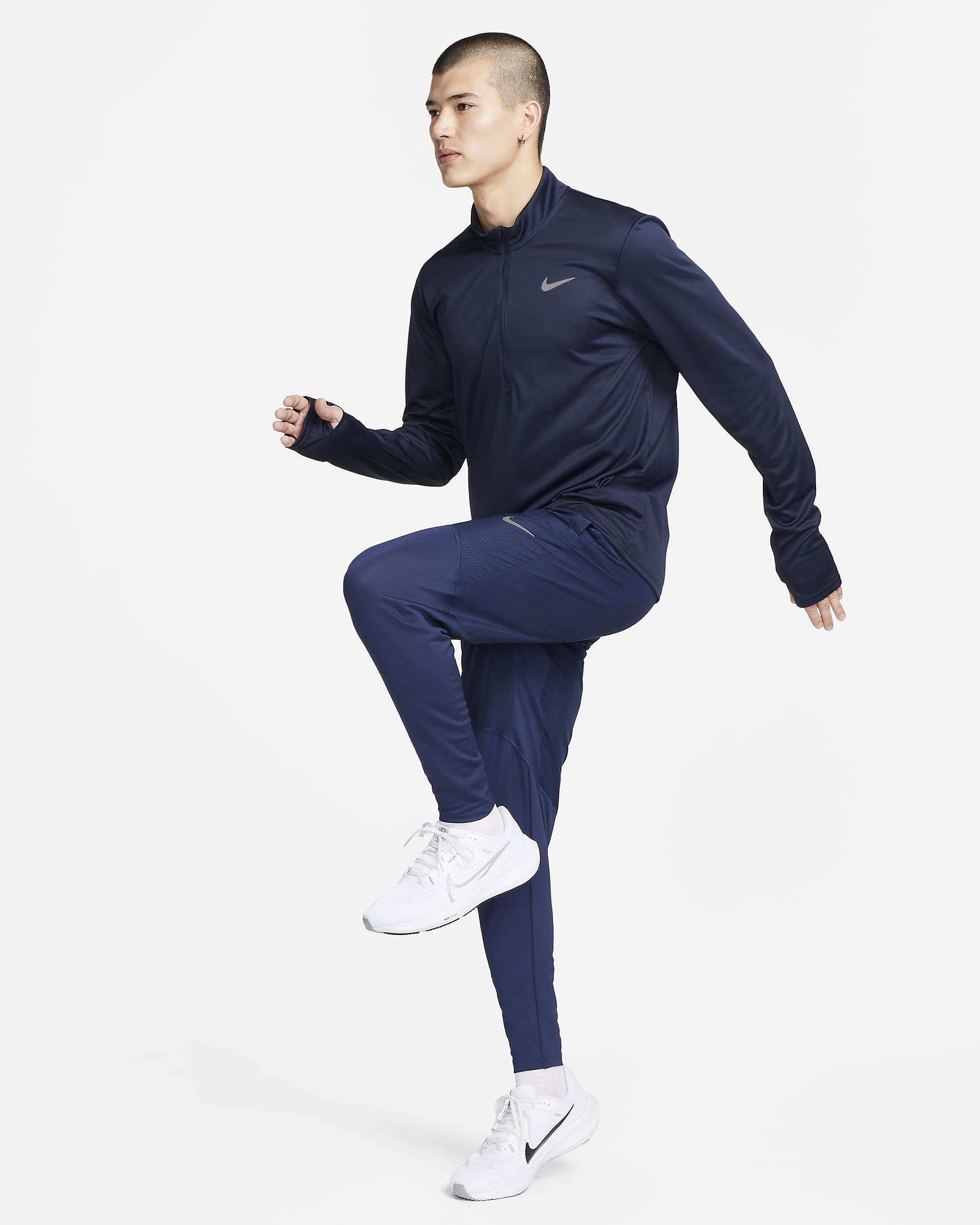 Nike Pacer Men's Dri-FIT 1/2-Zip Running Top - Obsidian