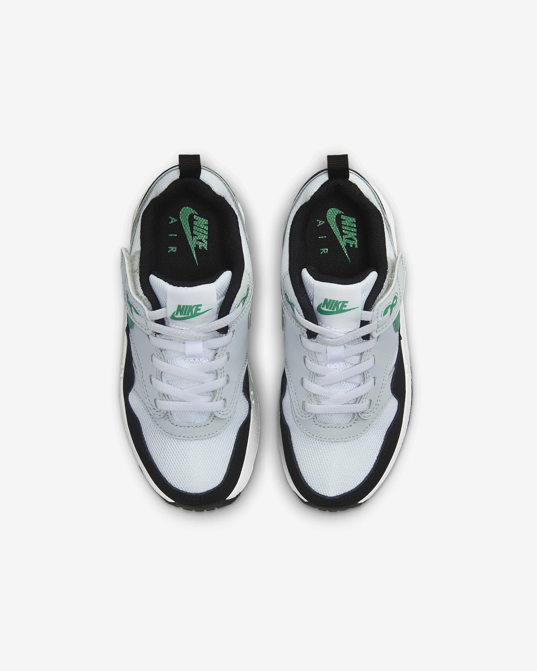 Chaussure Nike Air Max 1 EasyOn pour enfant - Blanc/Pure Platinum/Noir/Stadium Green