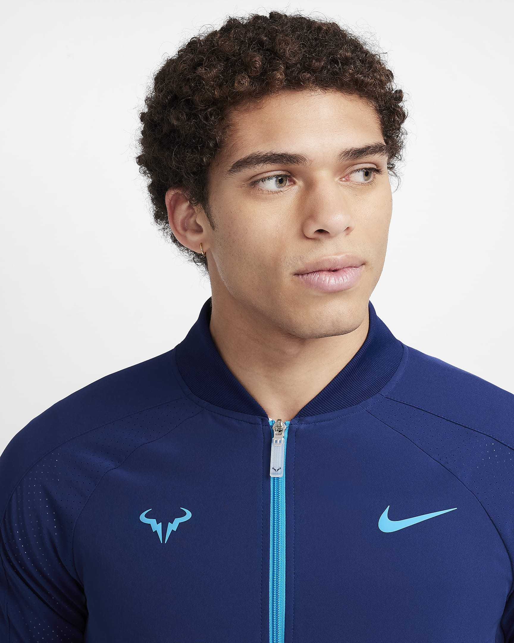 Veste de tennis Nike Dri-FIT Rafa pour homme - Blue Void/Laser Blue/Laser Blue