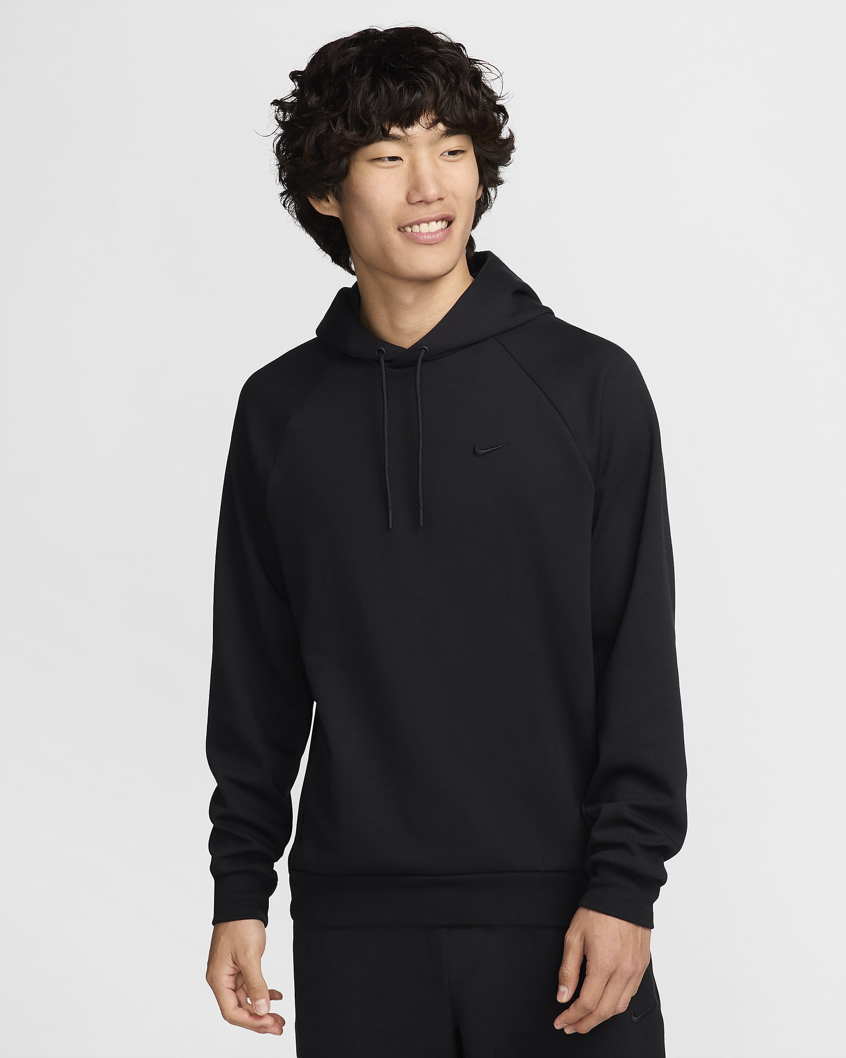 Nike Primary Men's Dri-FIT UV Pullover Versatile Hoodie - Black/Black