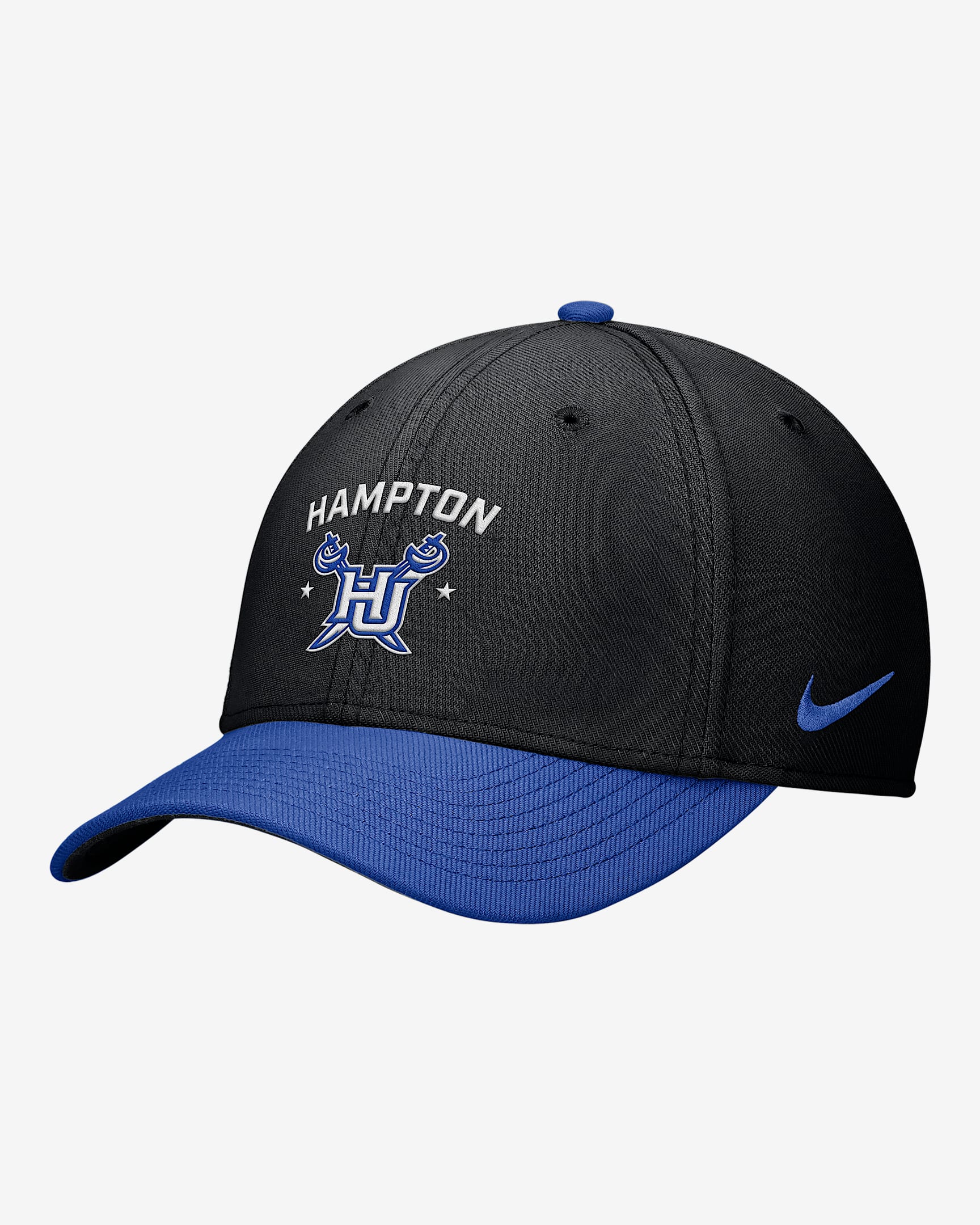 Nike Rise College (Hampton University) Dri-FIT SwooshFlex Cap - Black