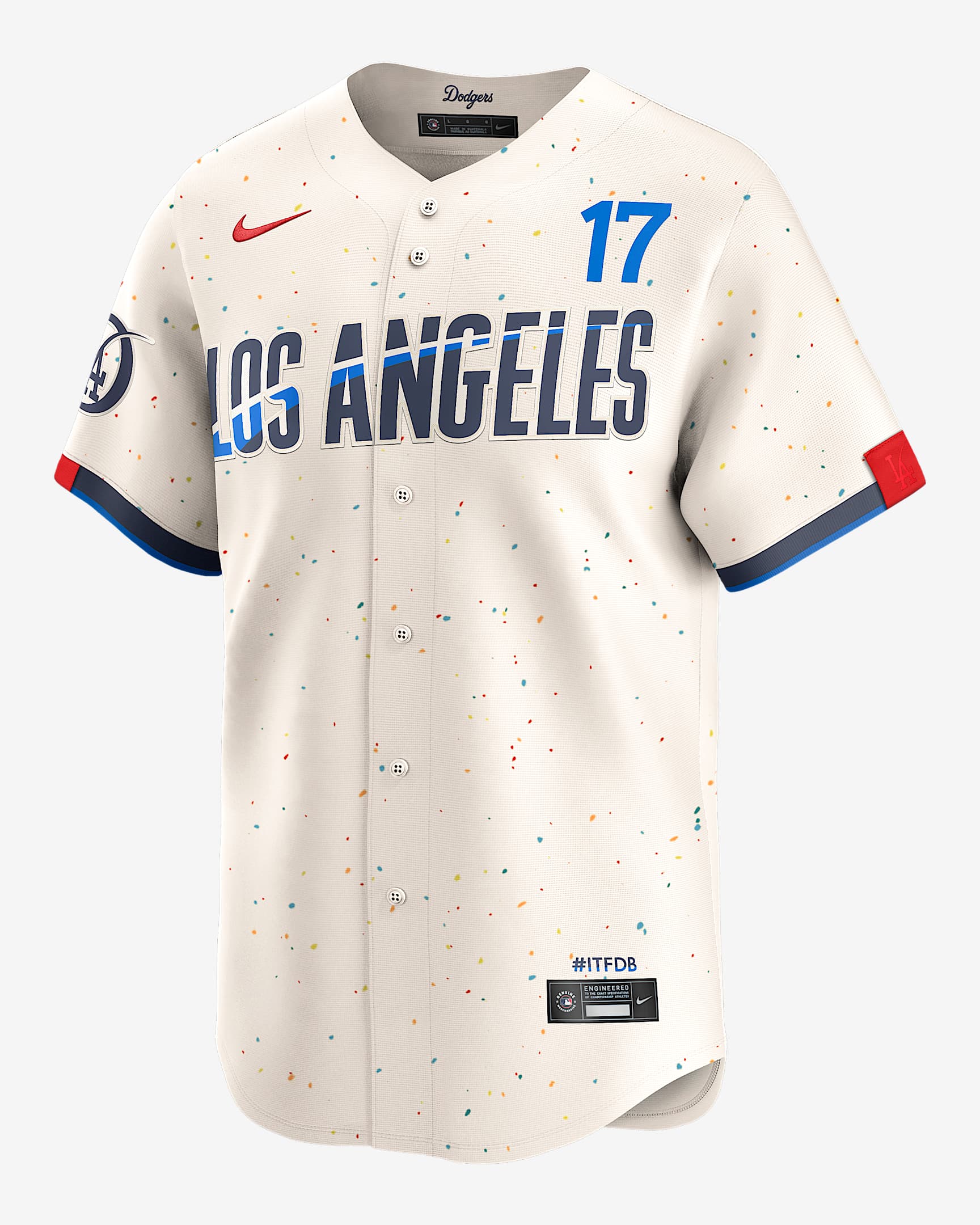 Shohei Ohtani Los Angeles Dodgers City Connect Men's Nike MLB Limited Jersey - Cream