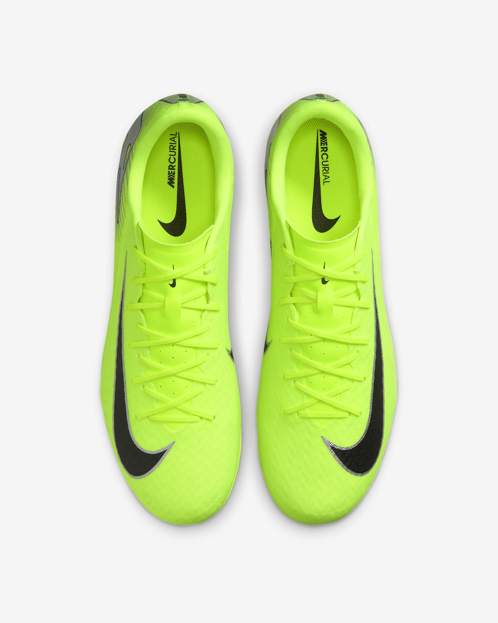 Chaussure de foot à crampons basse pour terrain synthétique Nike Mercurial Vapor 16 Academy - Volt/Noir