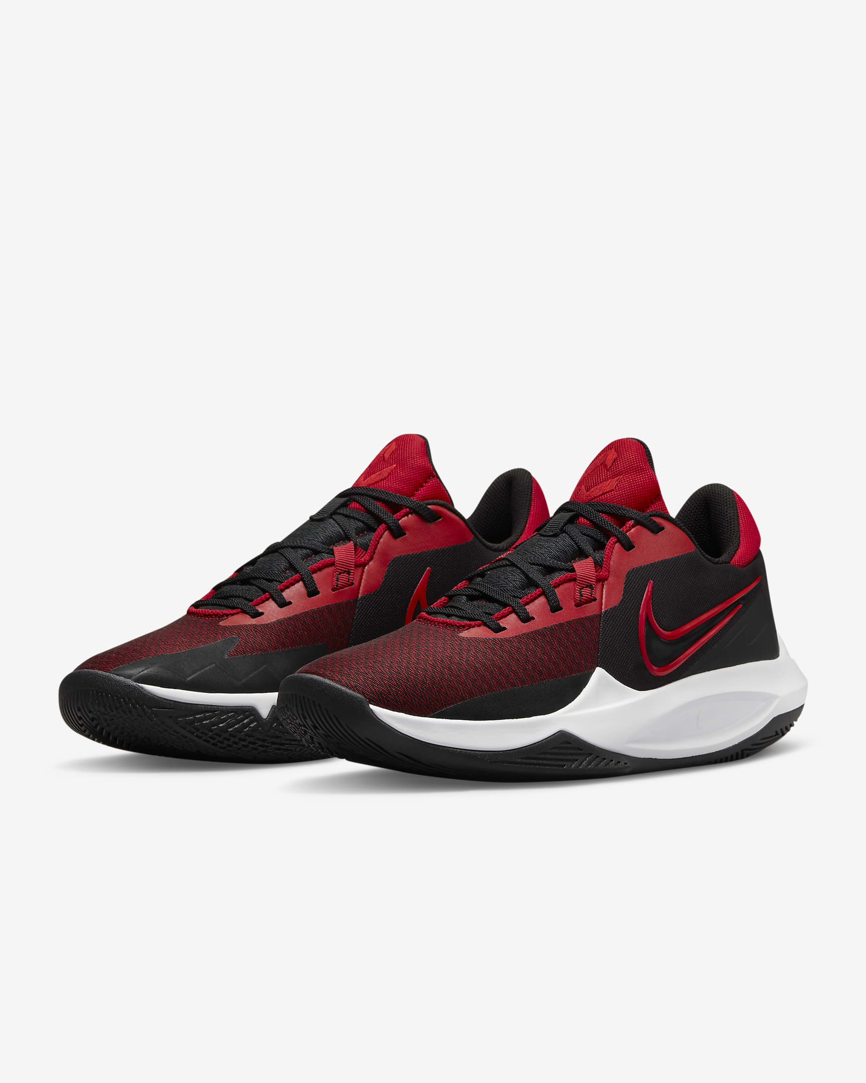 Nike Precision 6 Basketball Shoes - Black/Gym Red/University Red