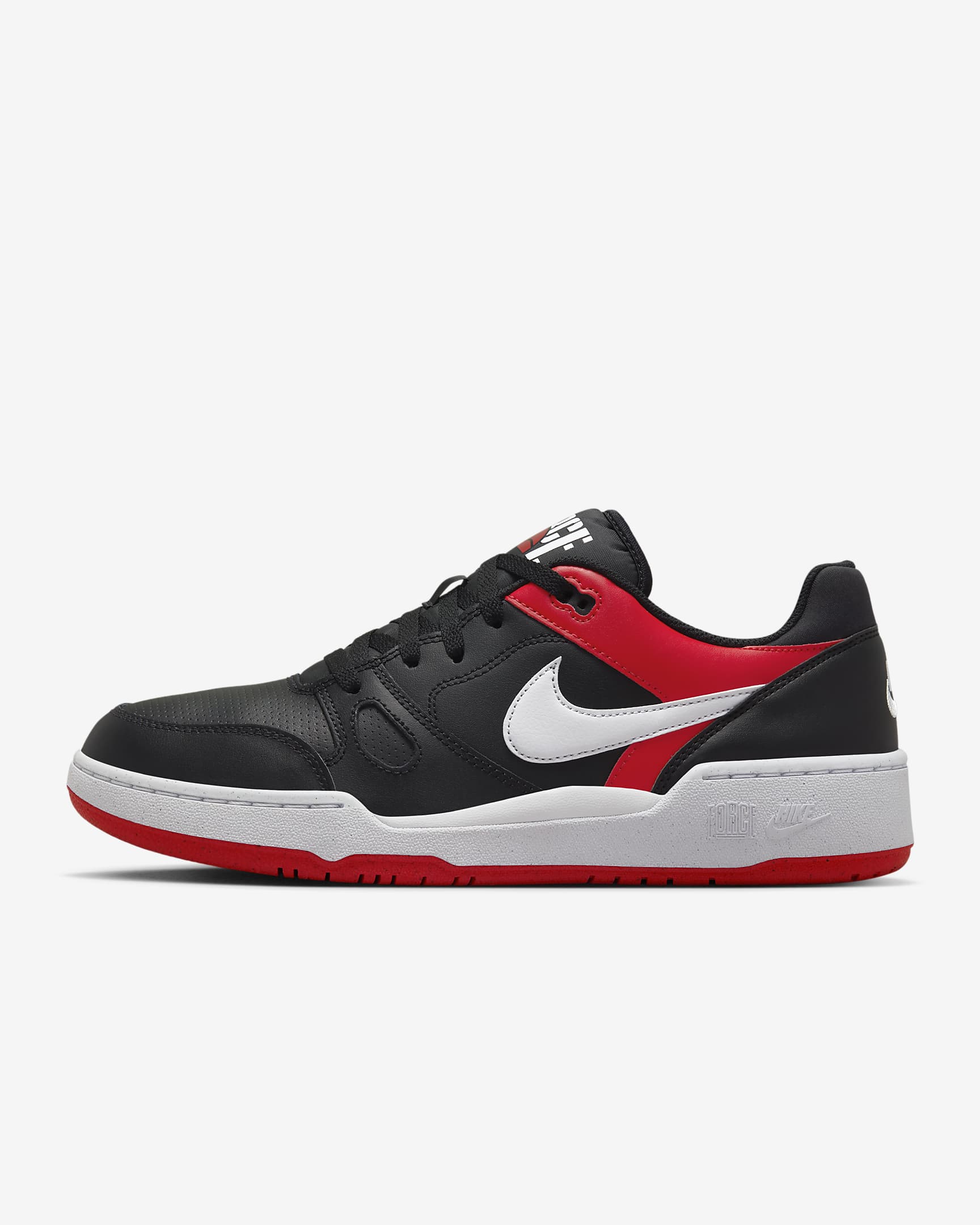 Calzado para hombre Nike Full Force Low - Negro/Rojo universitario/Blanco