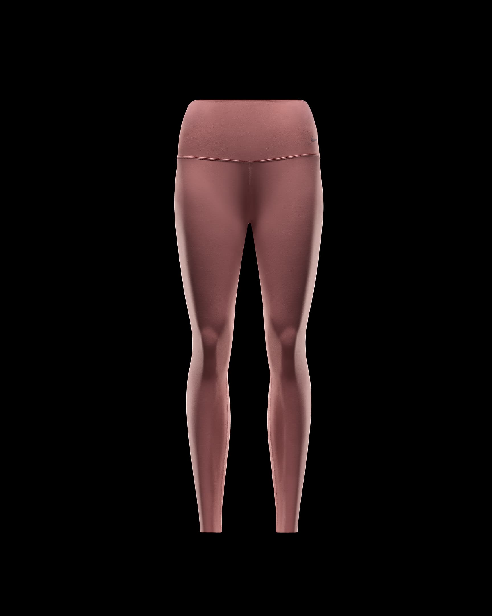 Nike Zenvy 7/8-Leggings mit sanftem Halt und hohem Taillenbund für Damen - Canyon Pink/Schwarz