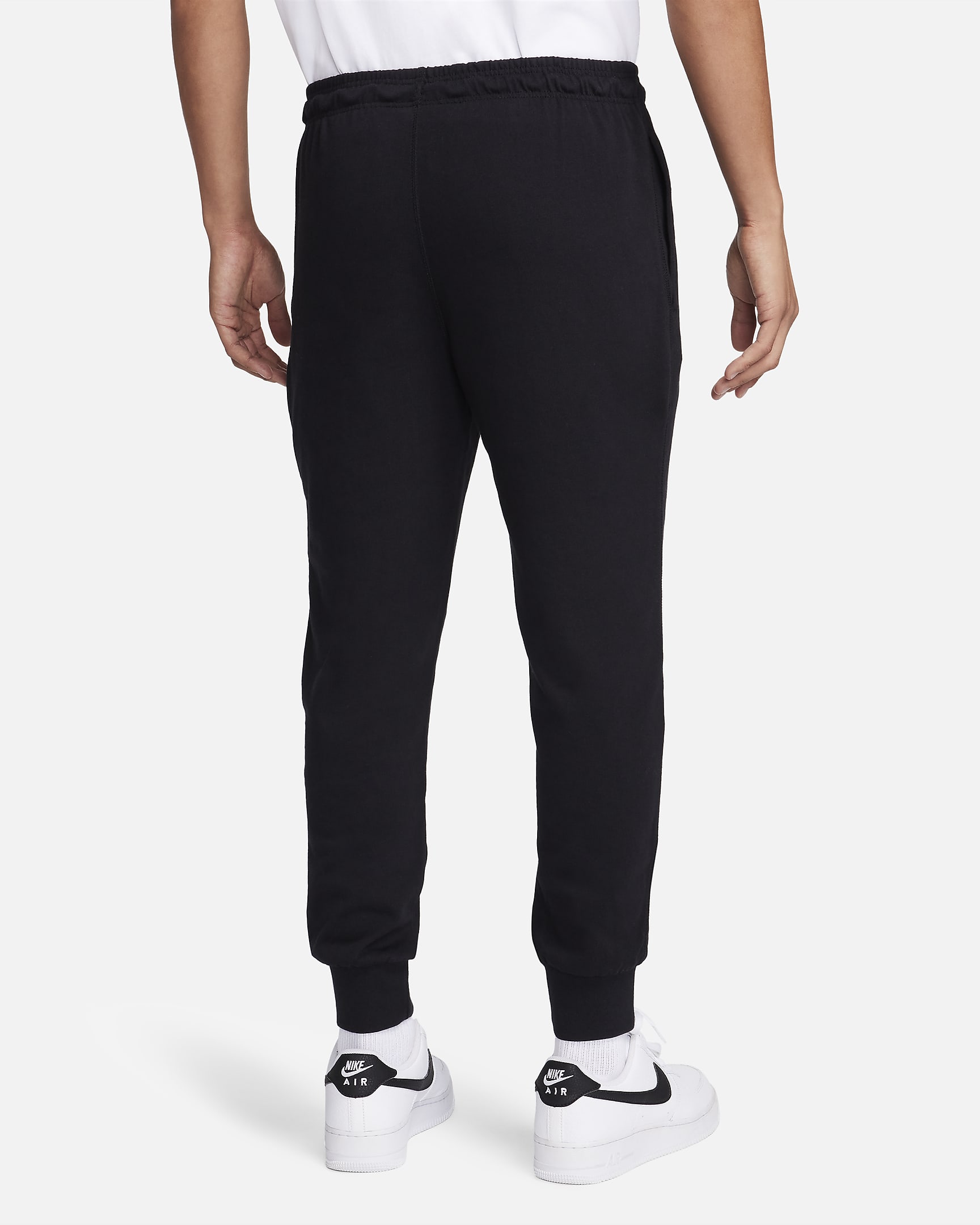 Nike Club Men's Knit Joggers - Black/White