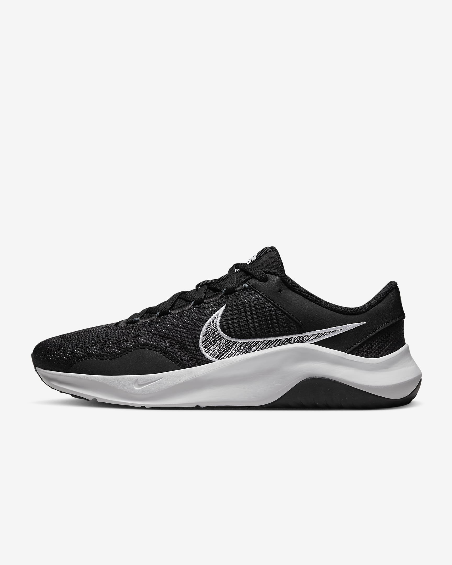 Nike Legend Essential 3 Next Nature Men's Workout Shoes - Black/Iron Grey/White