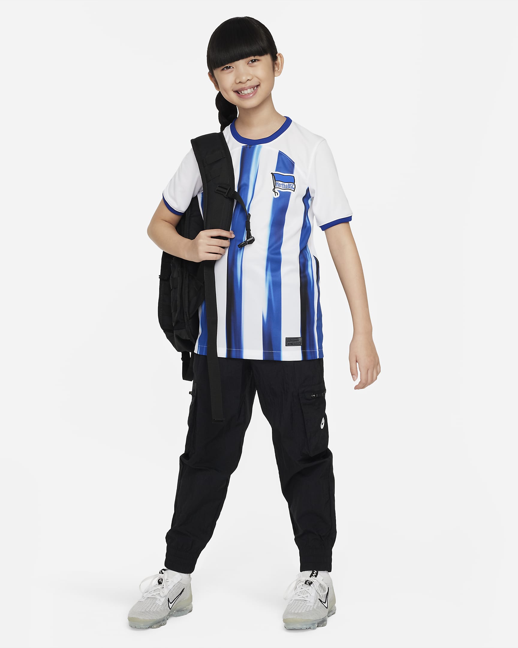 Hertha BSC 2023/24 Stadium Home Older Kids' Nike Dri-FIT Football Shirt ...