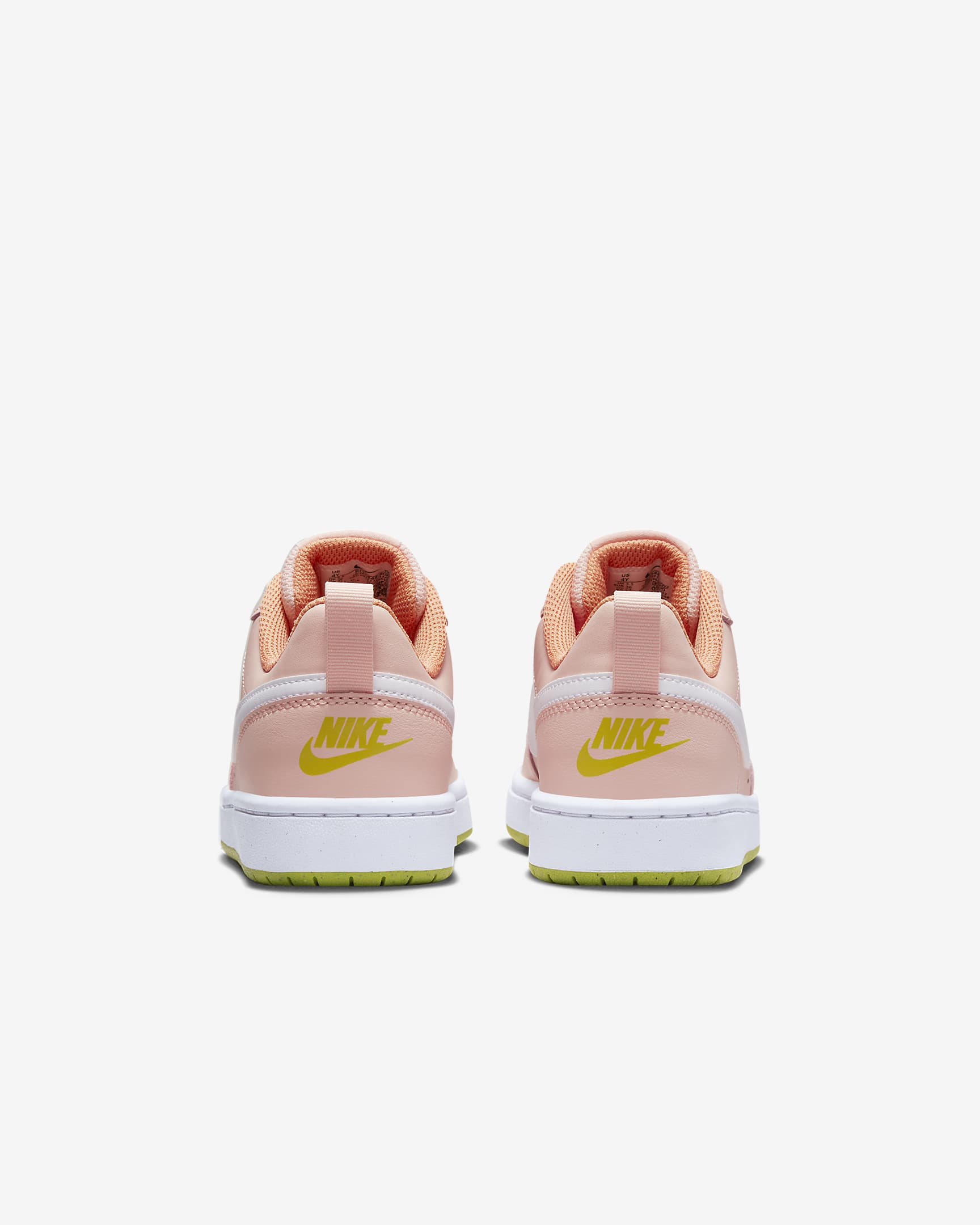 Nike Court Borough Low 2 Older Kids' Shoes - Arctic Orange/Atomic Green/Orange Trance/White