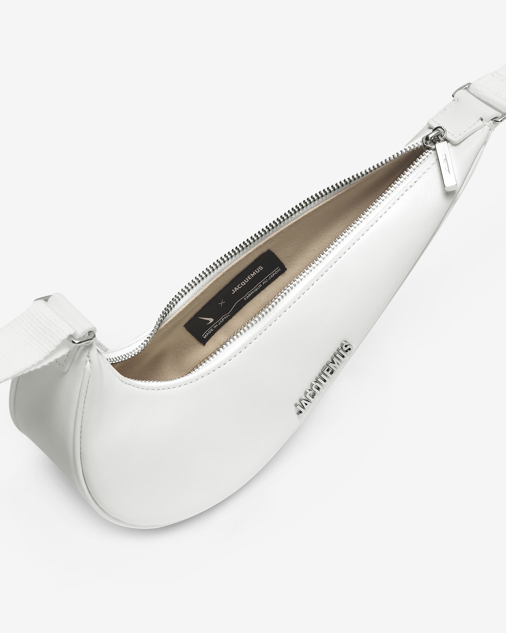 Nike x Jacquemus Le Swoosh crossbodytas - Wit/Wit/Shiny Silver