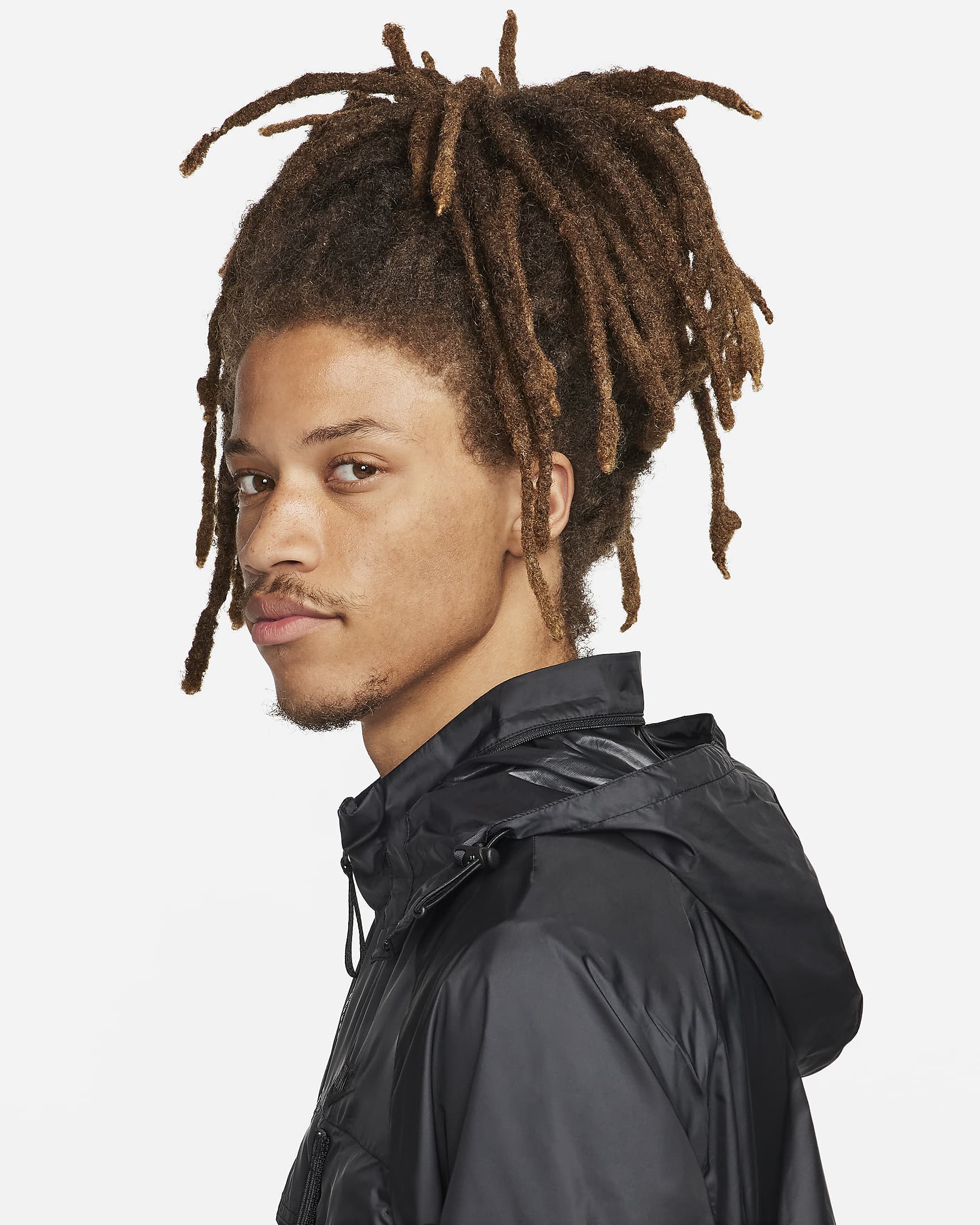 Nike Sportswear Tech Woven verstaubare, gefütterte N24 Jacke für Herren - Schwarz/Schwarz