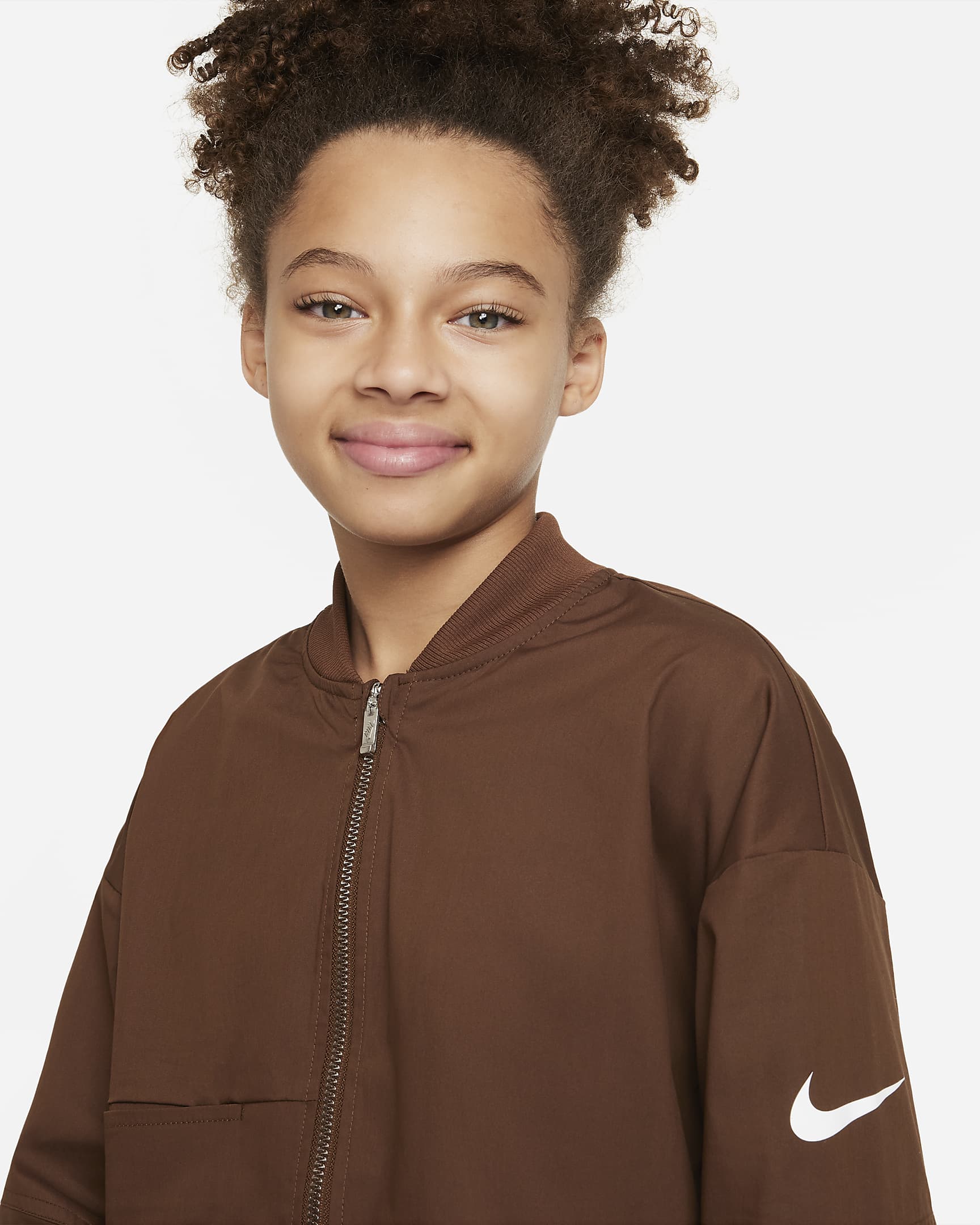 Nike Sportswear Big Kids' (Girls') Woven Bomber Jacket. Nike.com