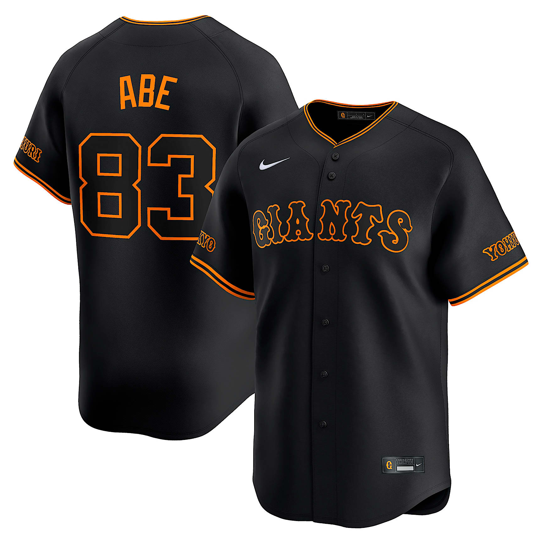 Shinnosuke Abe Yomiuri Giants Men's Replica Jersey - Black