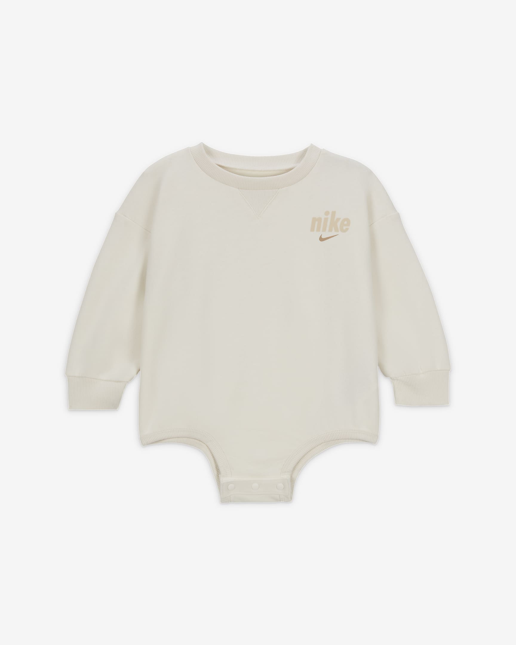 Nike E1D1 Crew Romper Baby (12-24M) Romper - Sail