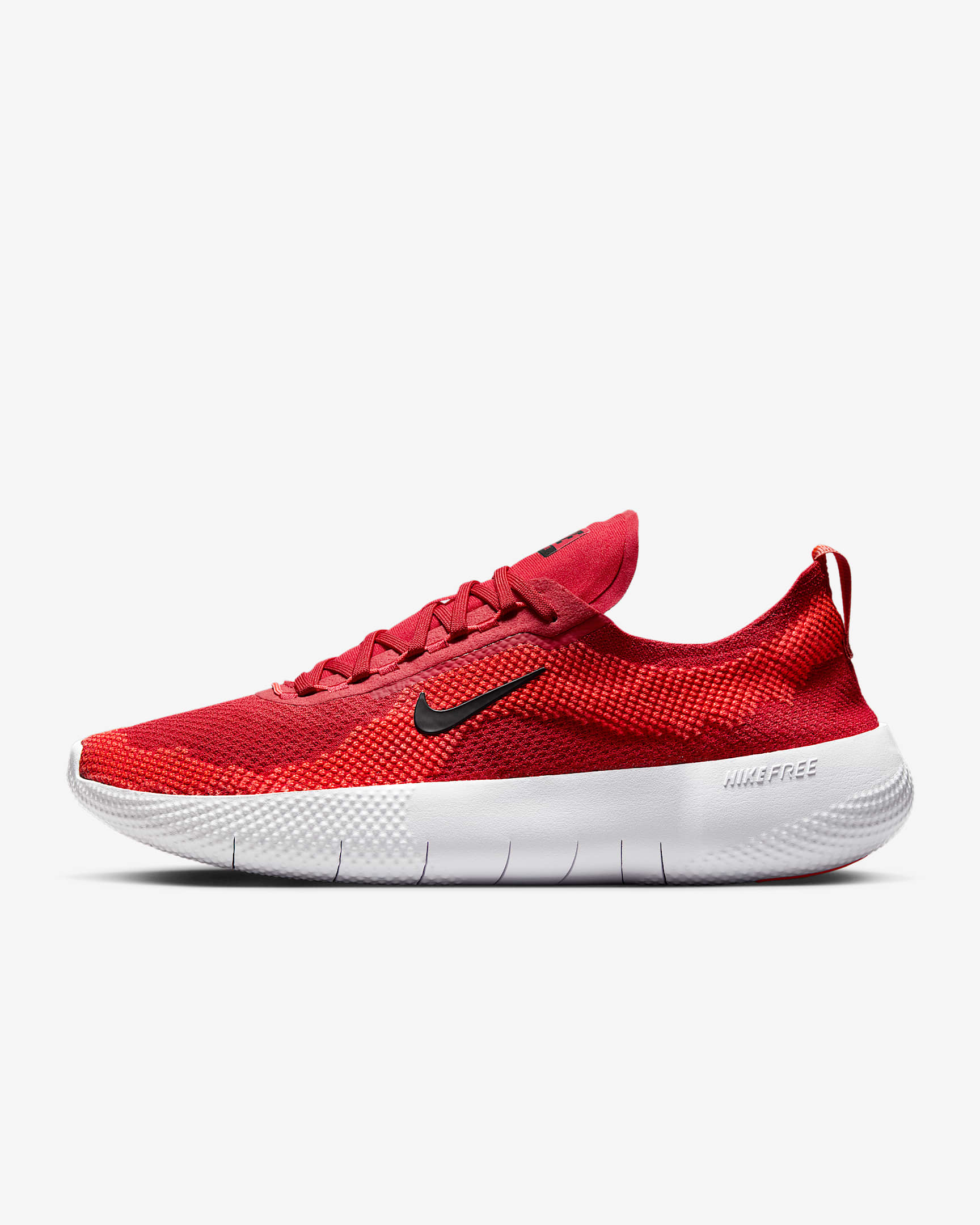 Nike Free 2025 Men's Road Running Shoes - University Red/Bright Crimson/Black