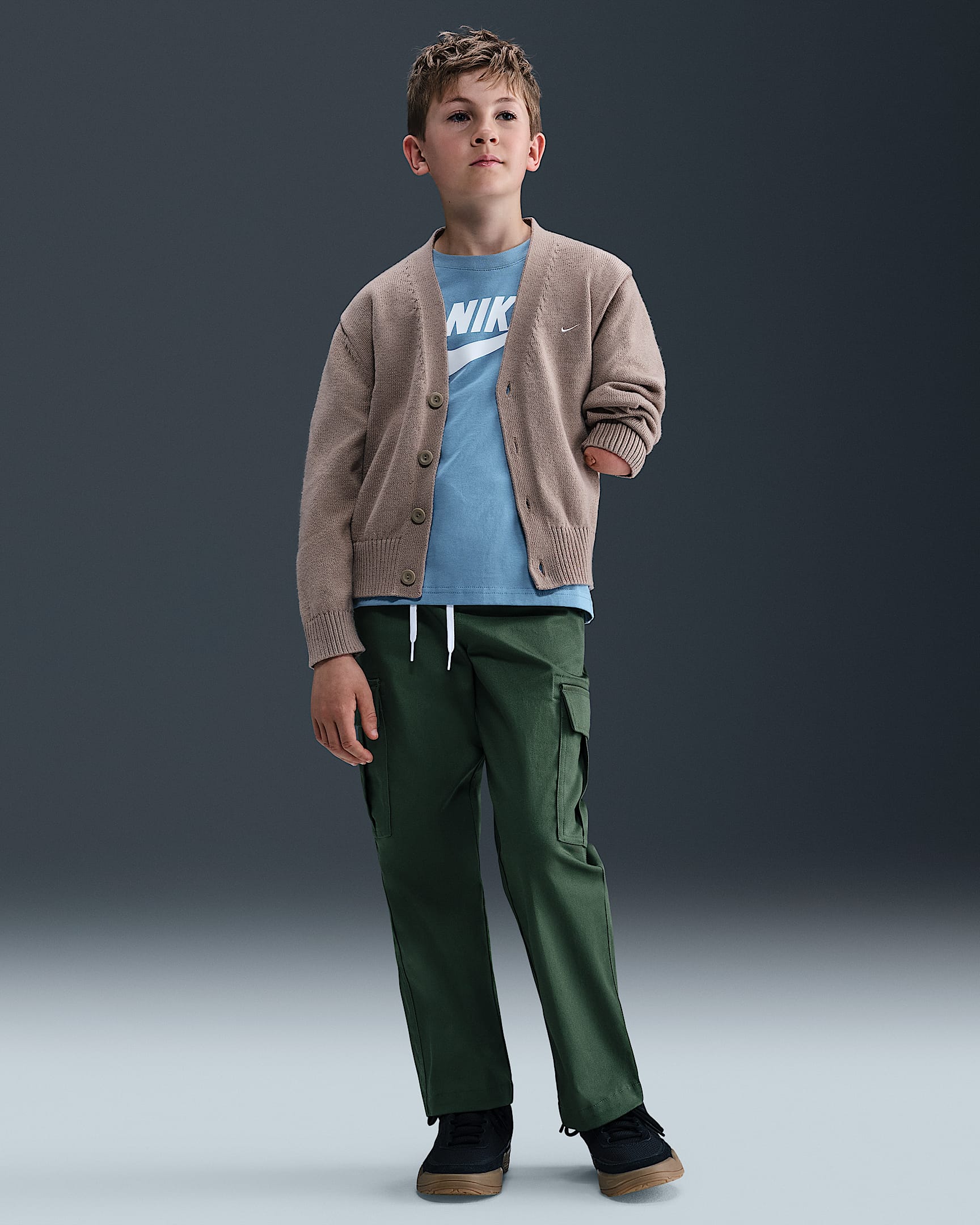 Nike SB Big Kid's Cargo Skate Pants - Fir/Fir