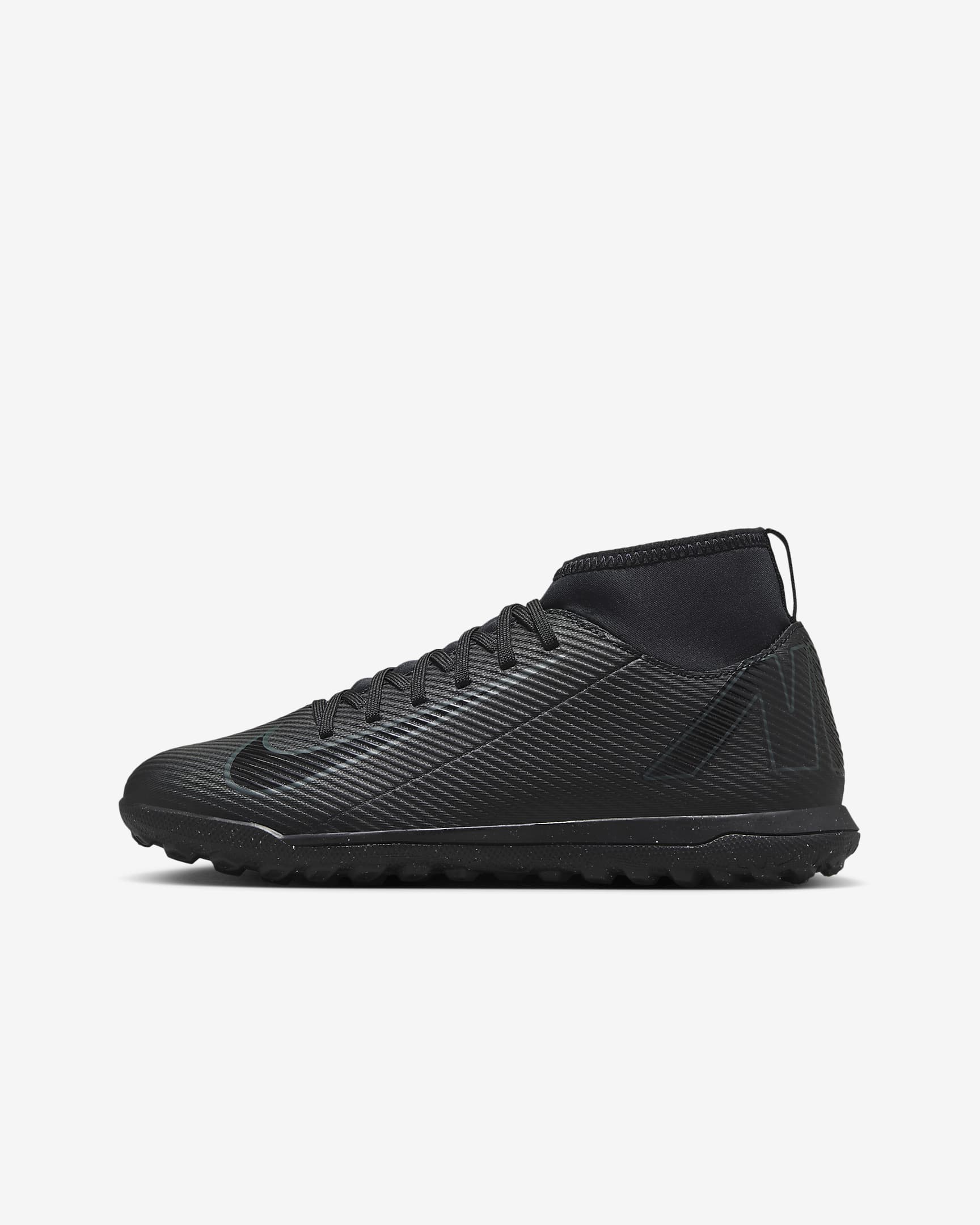 Chaussure de foot montante pour surface synthétique Nike Jr. Mercurial Superfly 10 Club pour enfant/ado - Noir/Deep Jungle/Noir