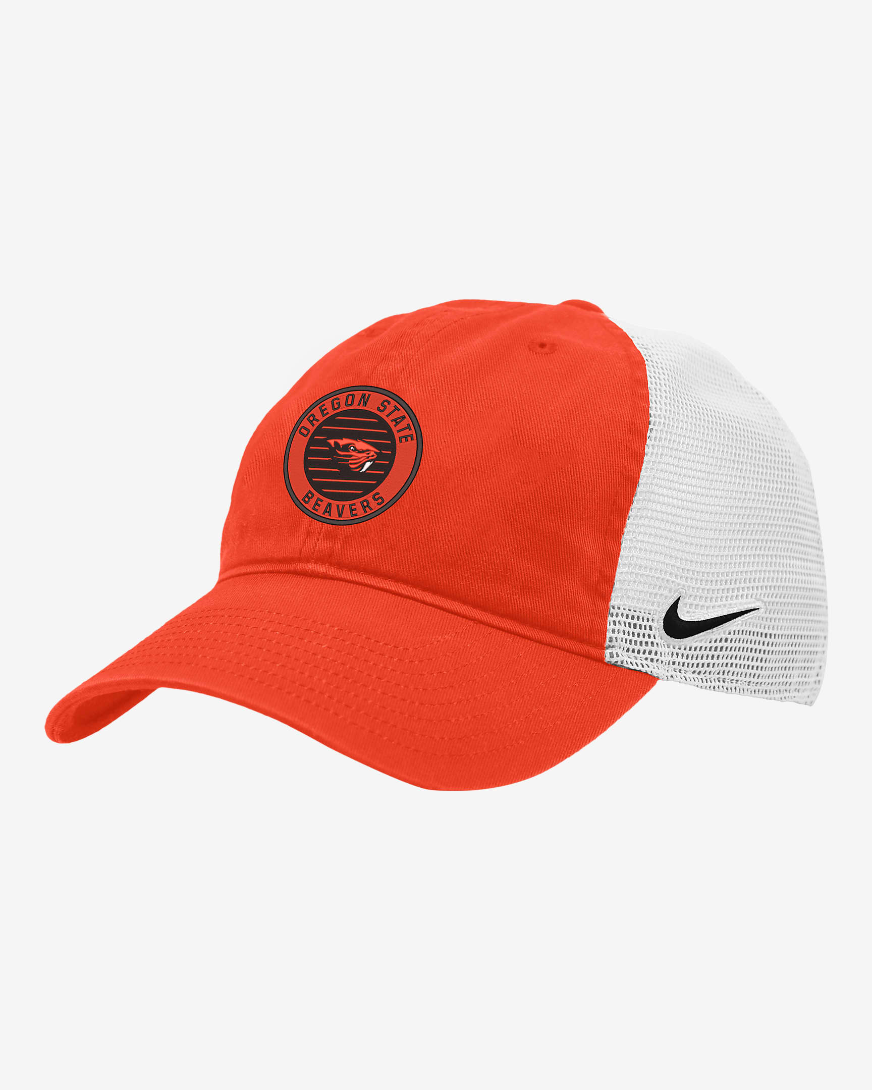 Gorra de rejilla universitaria Nike Oregon State Heritage86 - Naranja