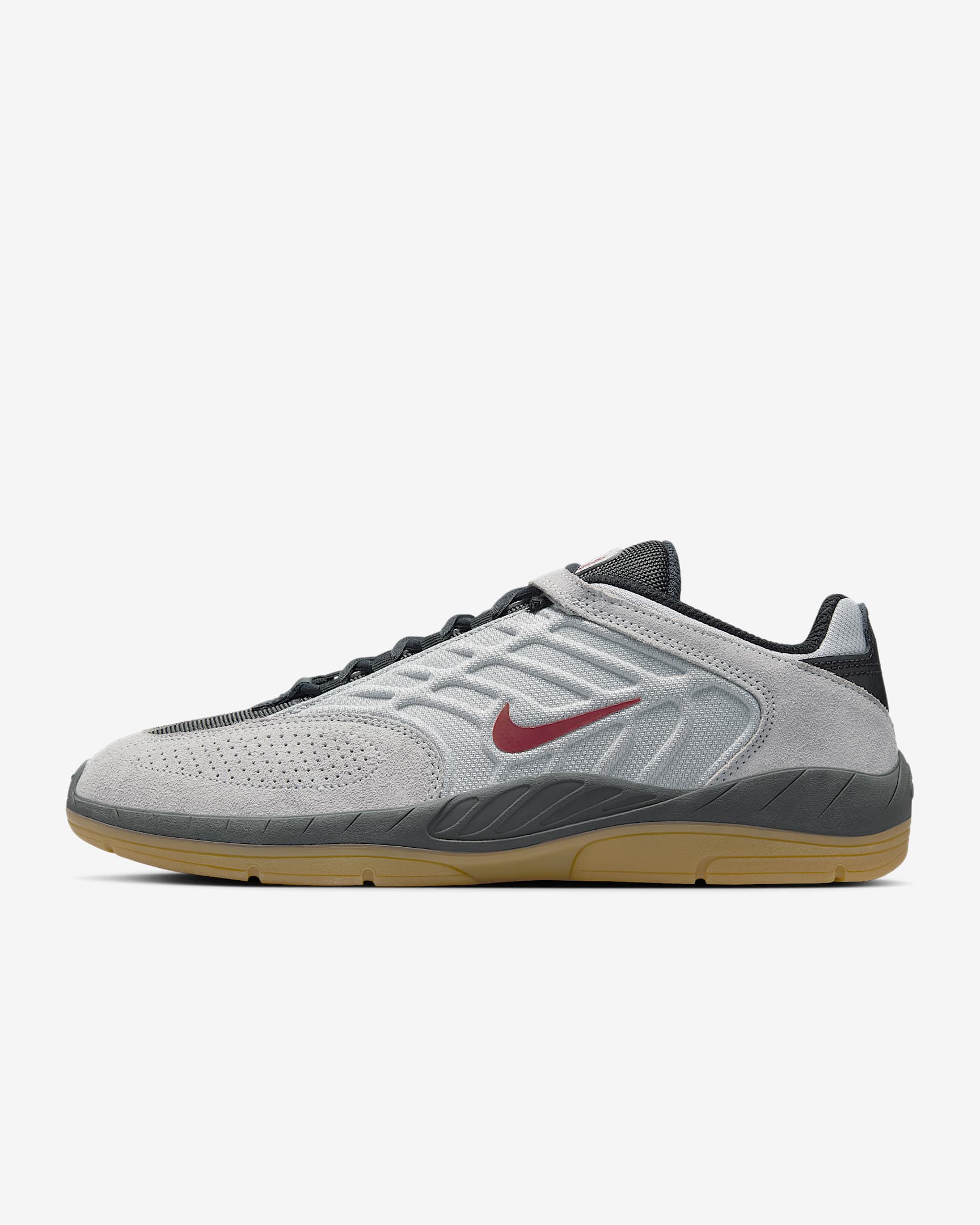 Nike SB Vertebrae Men's Shoes - Light Smoke Grey/Dark Smoke Grey/Black/Dark Team Red