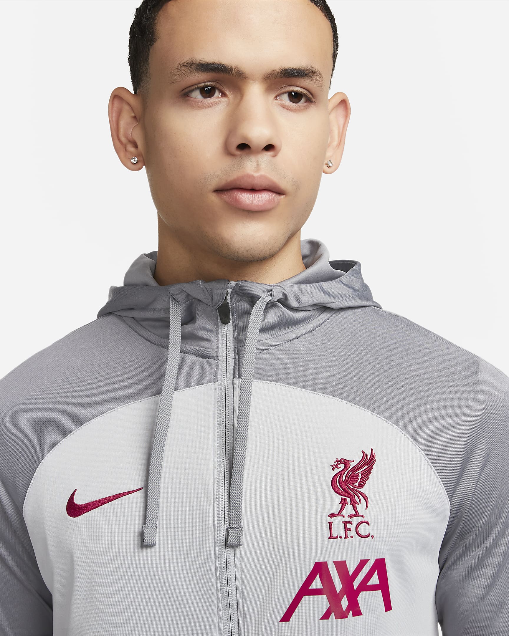 Liverpool F.C. Strike Men's Nike Dri-FIT Hooded Tracksuit. Nike HR