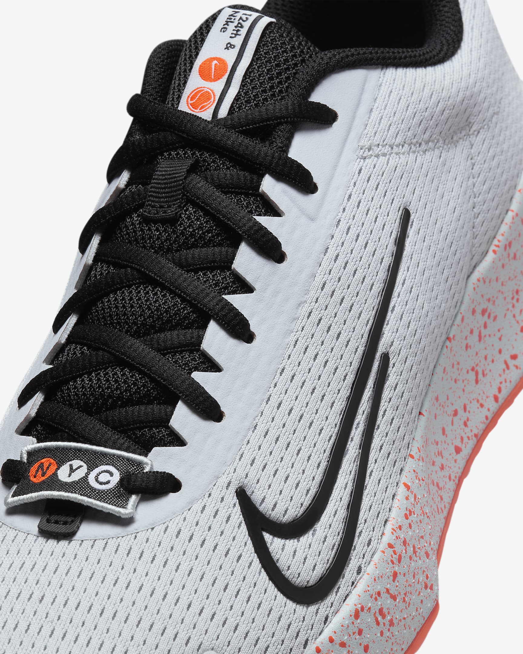 Chaussure de tennis pour surface dure NikeCourt Vapor Lite 2 Premium pour homme - Pure Platinum/Hyper Crimson/Noir