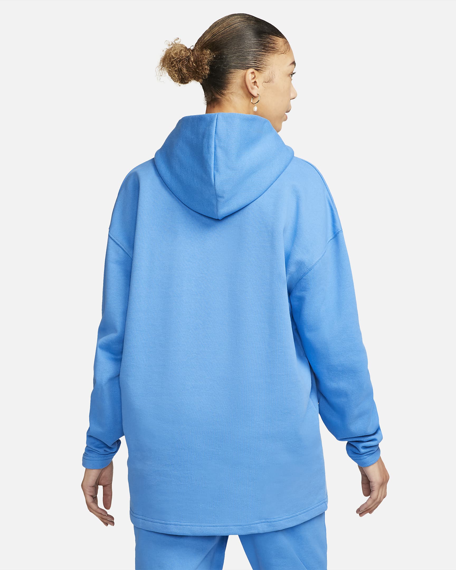 polerón mujer nike essential funnel fleece hoodie