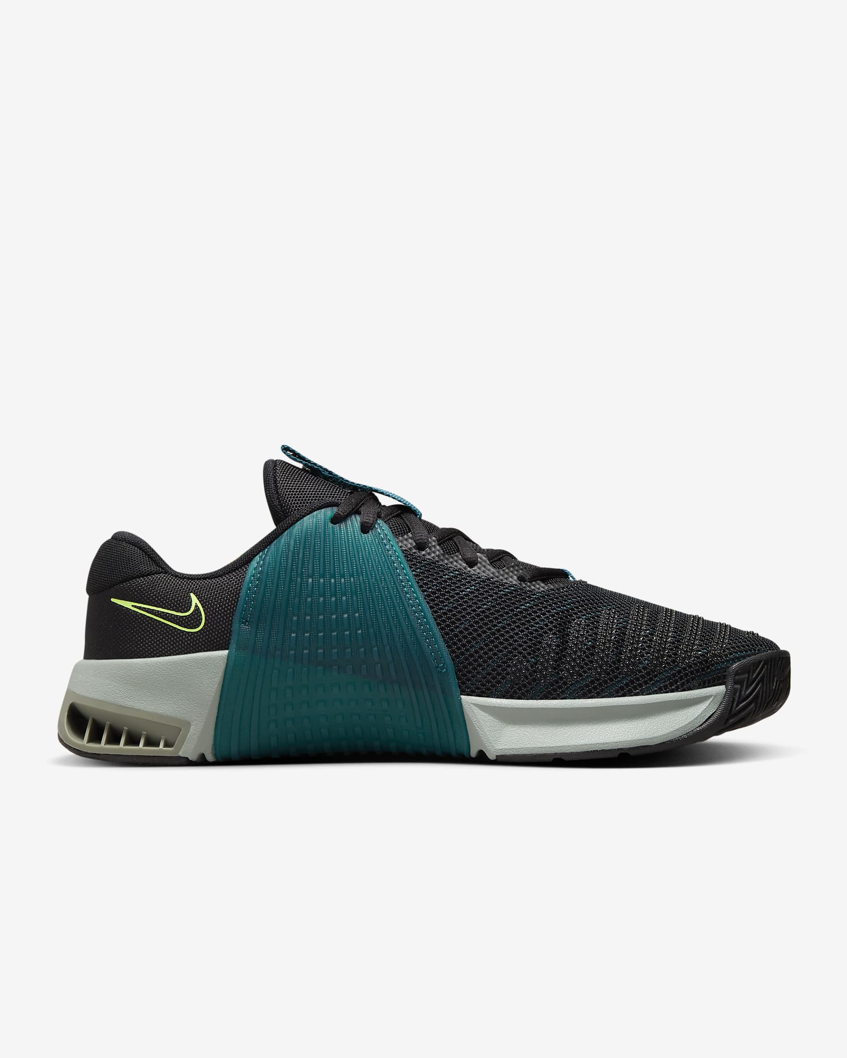 Tenis de entrenamiento para hombre Nike Metcon 9 - Negro/Jade transparente/Verde mica/Azul verdoso geoda