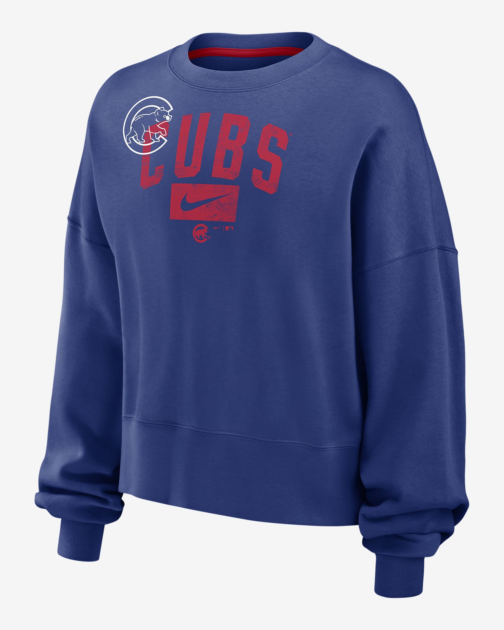 Chicago Cubs Team Women's Nike MLB Pullover Sweatshirt - Royal