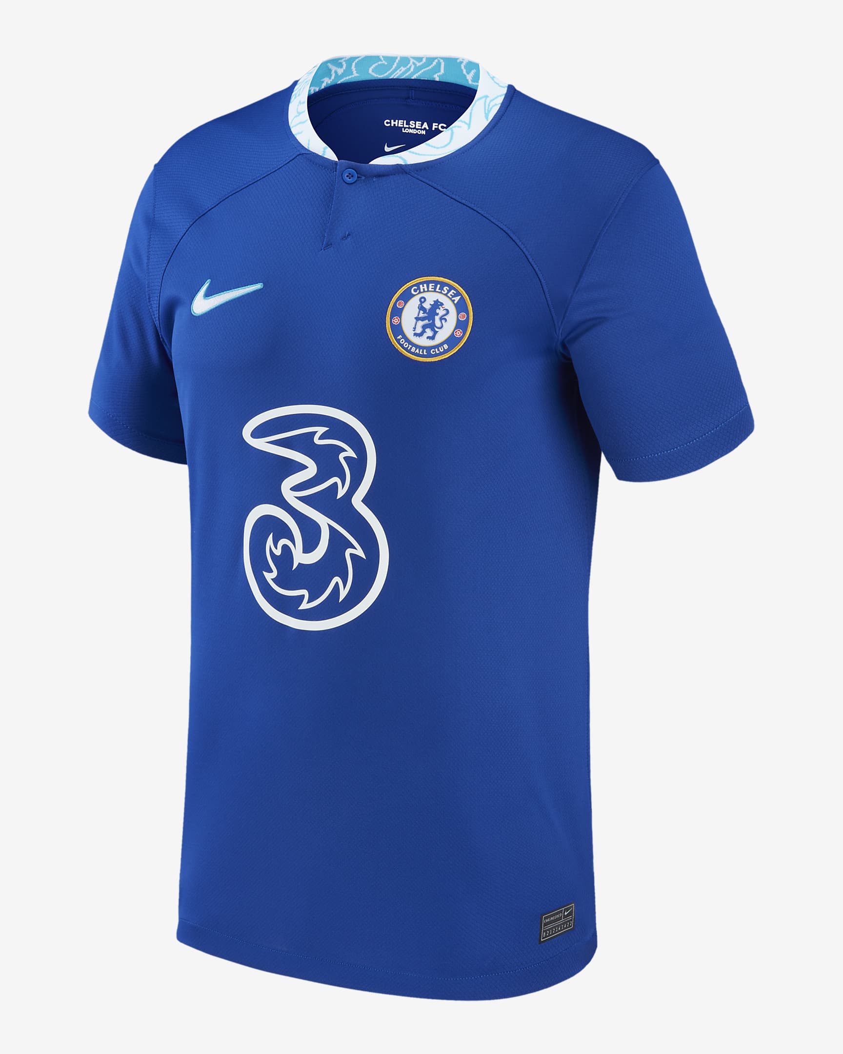 Chelsea 2022/23 Stadium Home (Jorginho) Big Kids' Nike Dri-FIT Soccer Jersey - Rush Blue