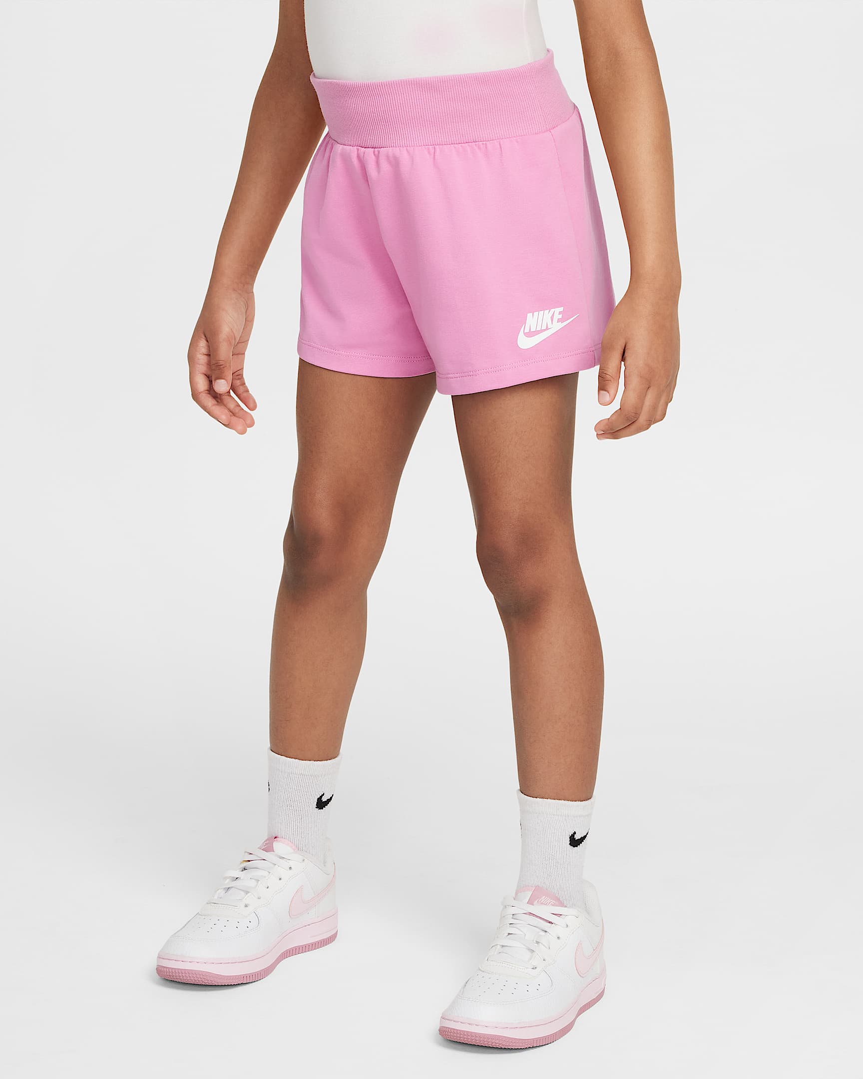 Žerzejové kraťasy Nike pro malé děti - Magic Flamingo